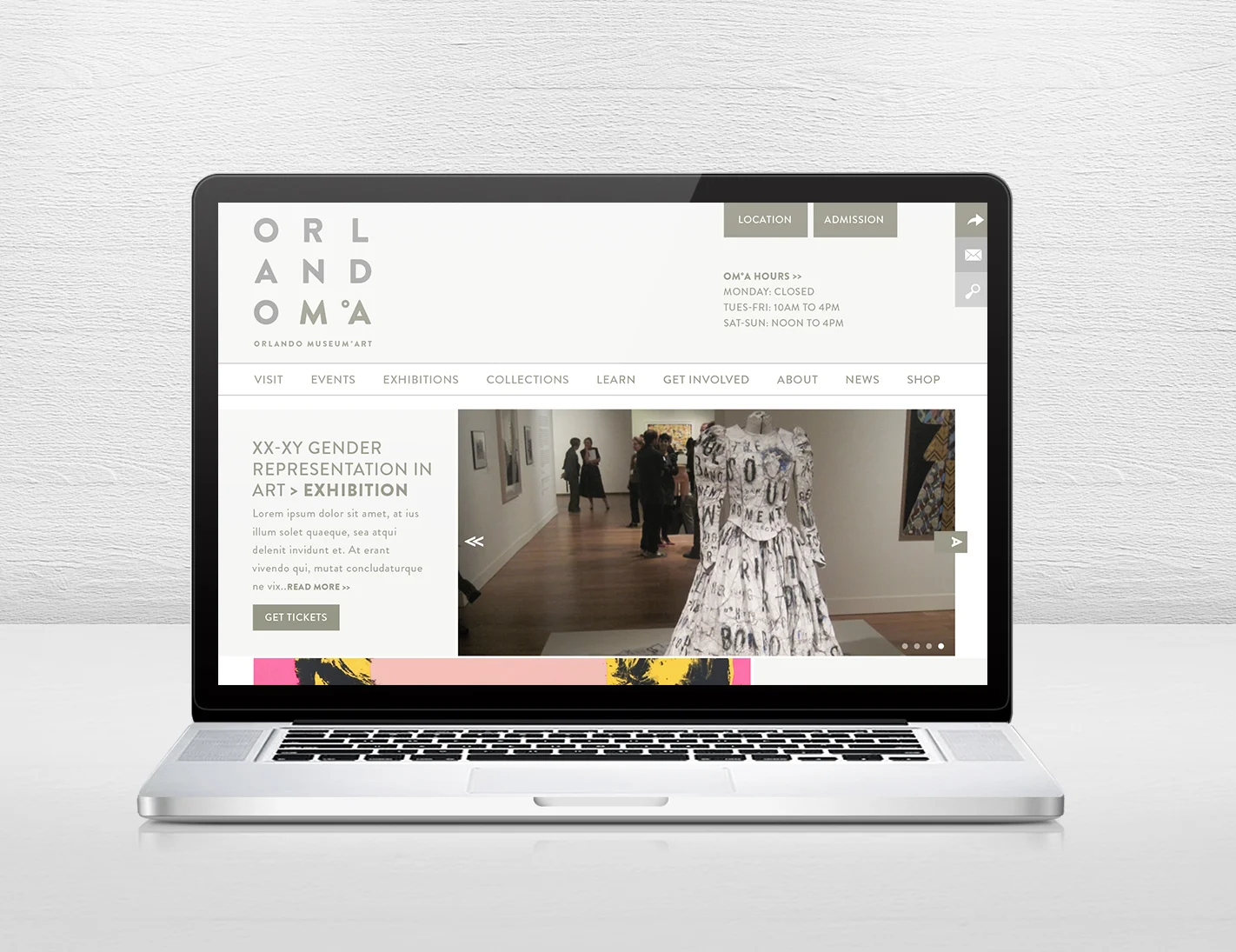 Orlando Museum of Art Rebrand — great big circle