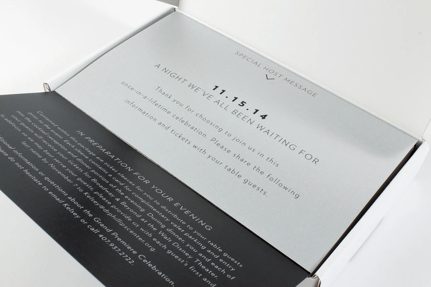 Dr. Phillips Center Gala Invitation Box
