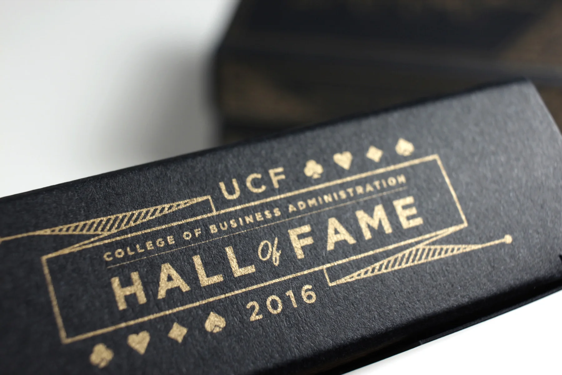 UCF Hall of Fame Event Playing Card Box
