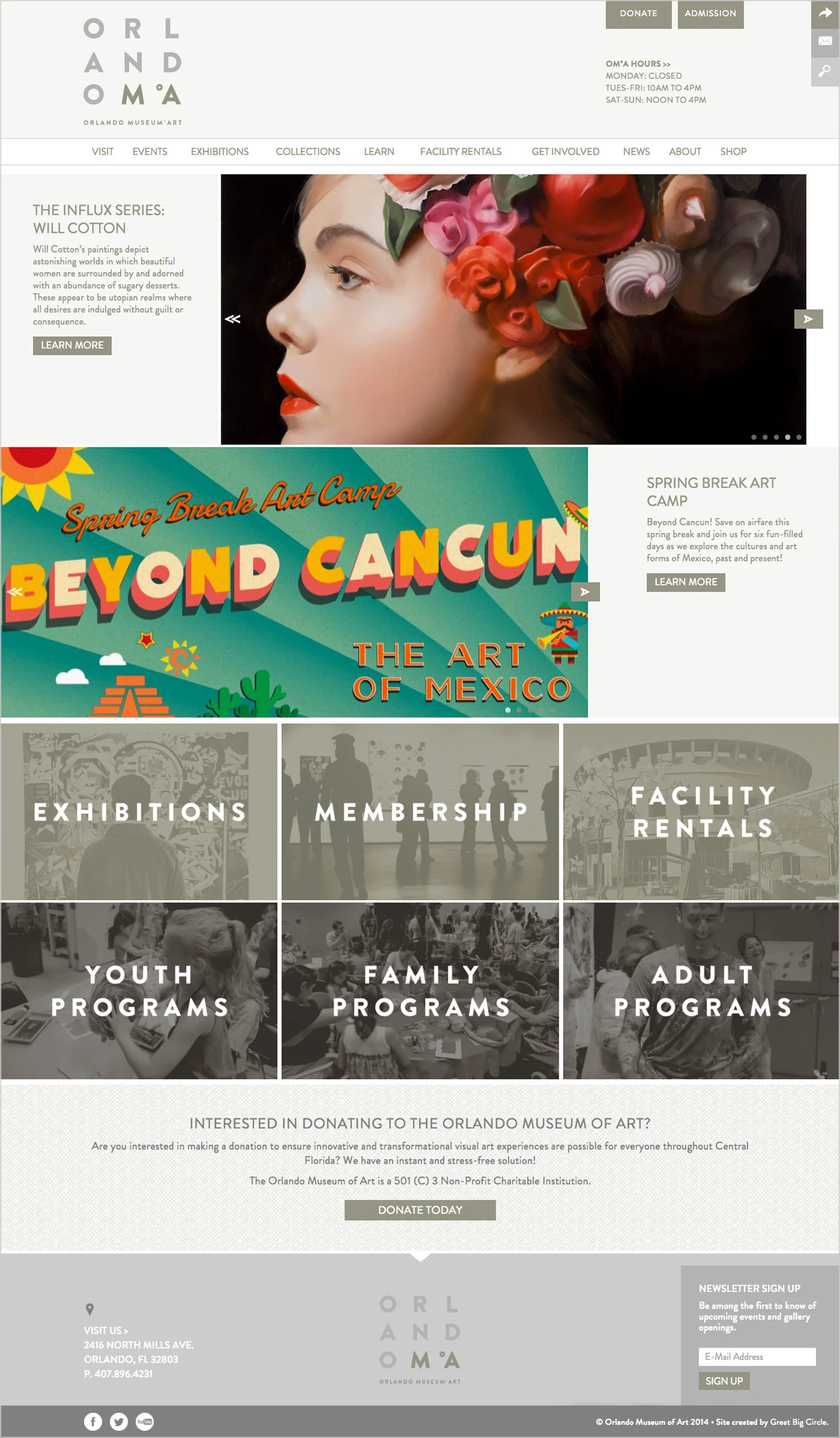 Orlando Museum of Art Home Page