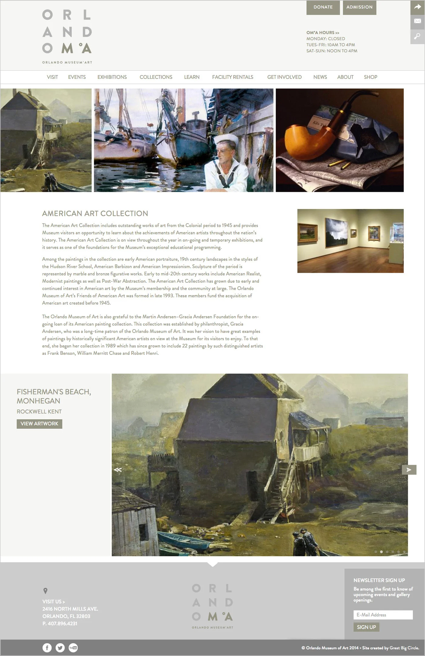 Orlando Museum of Art Collections Page