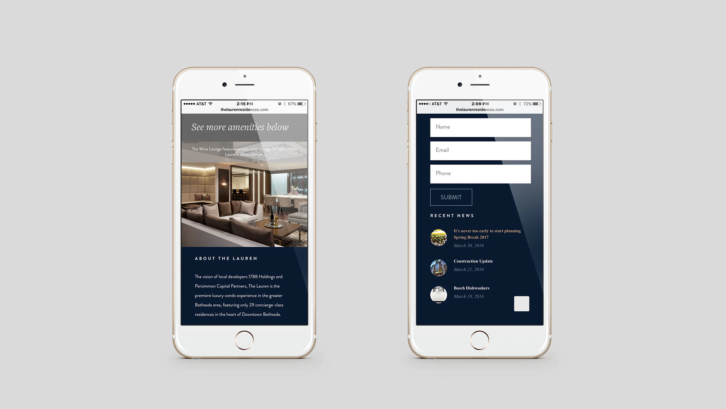 The Lauren Residences Mobile Site