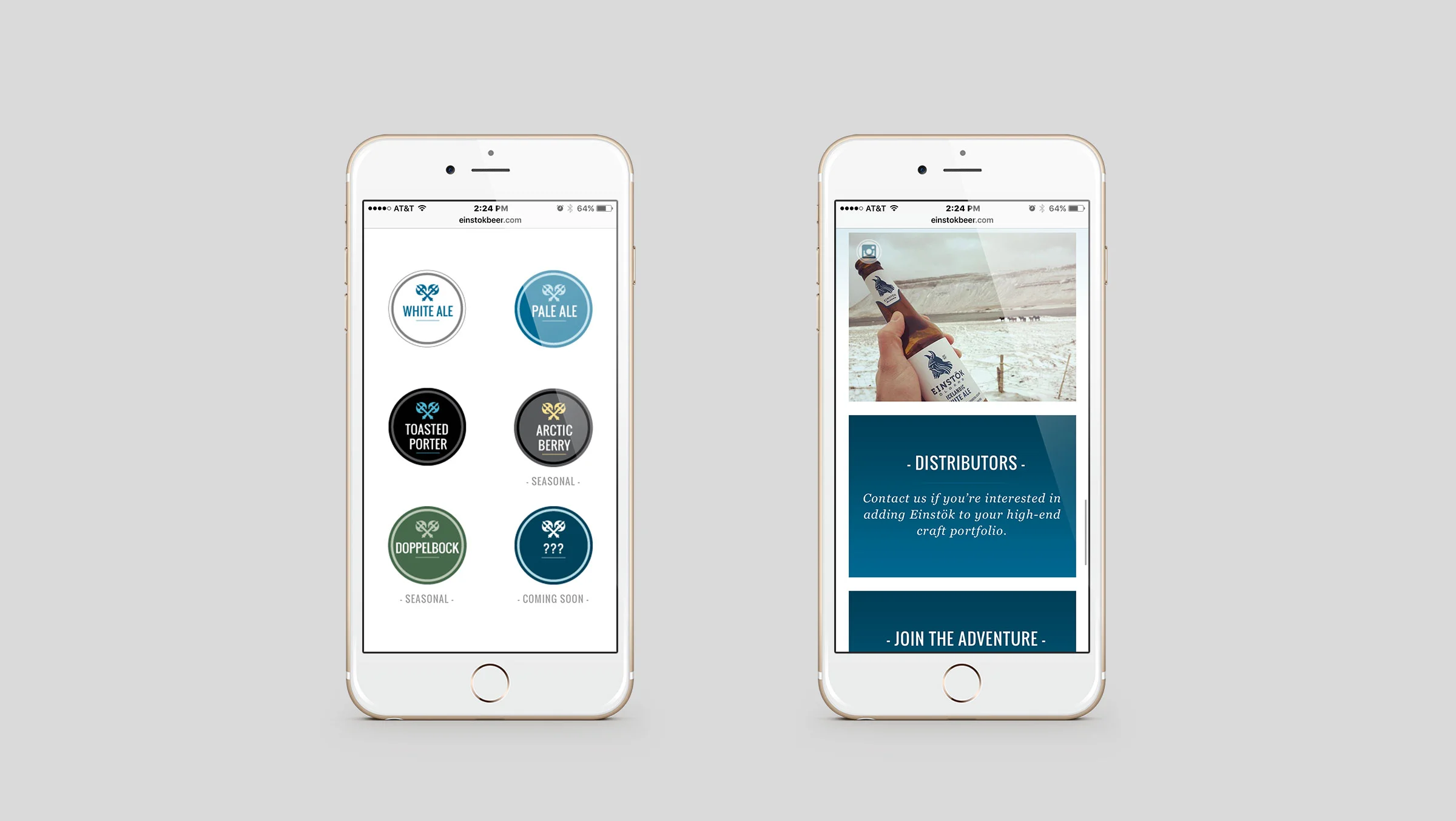 Einstock Craft Beer Mobile Site