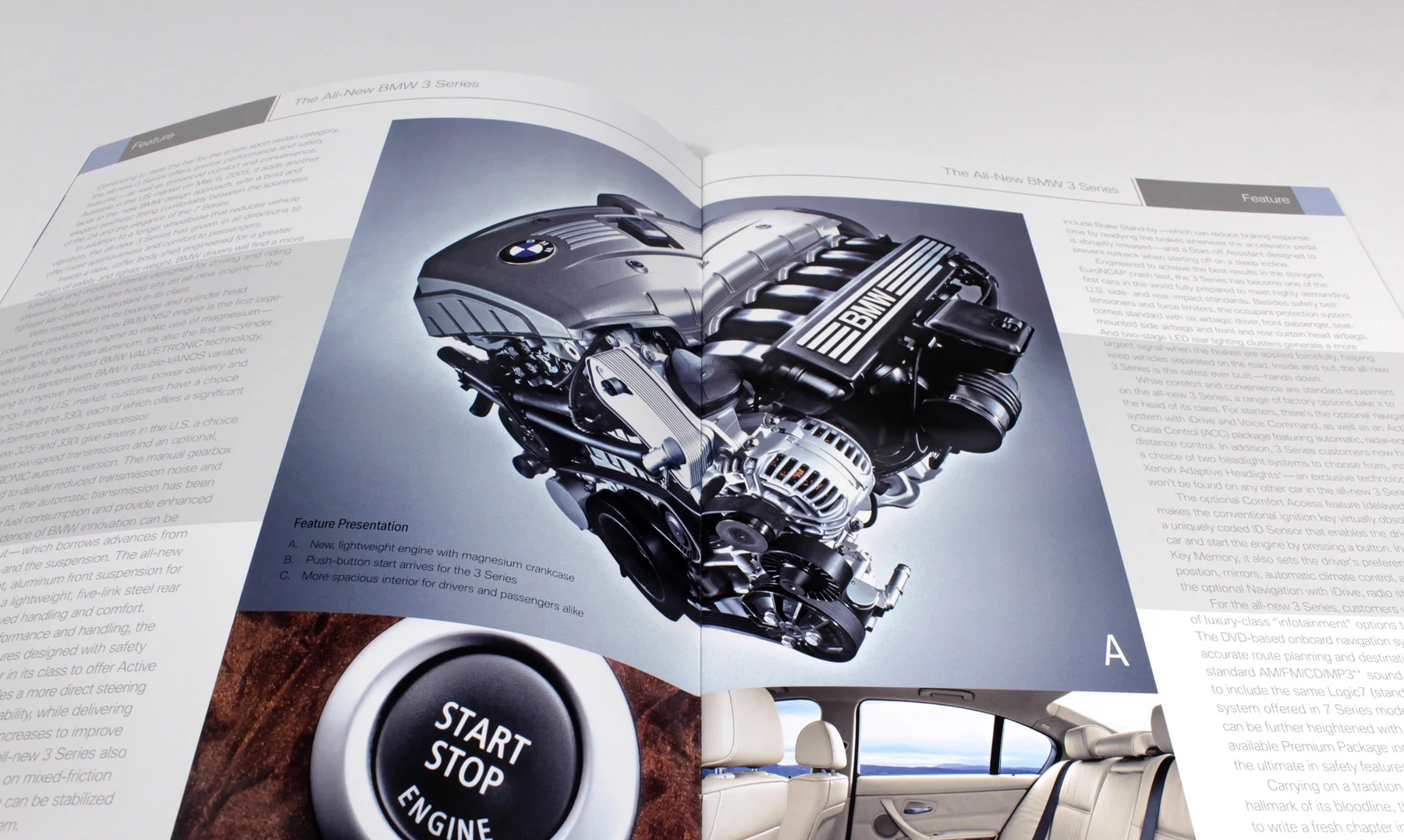 Layout detail of BMW Link Book Design