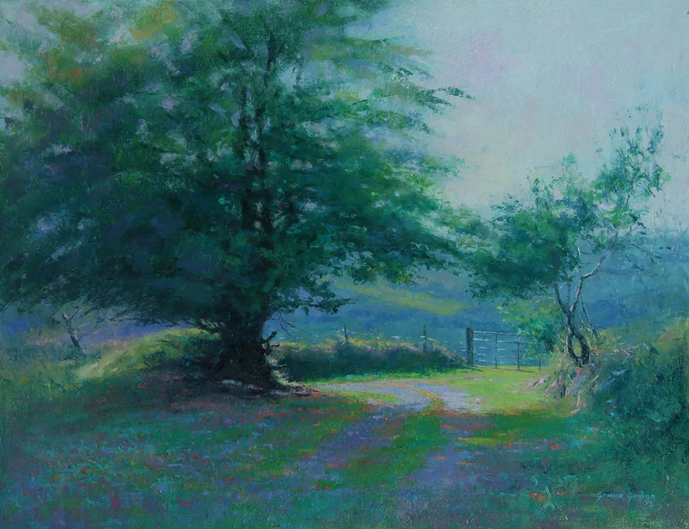 "The Kissing Tree" Oil on Canvas 14" x 18"