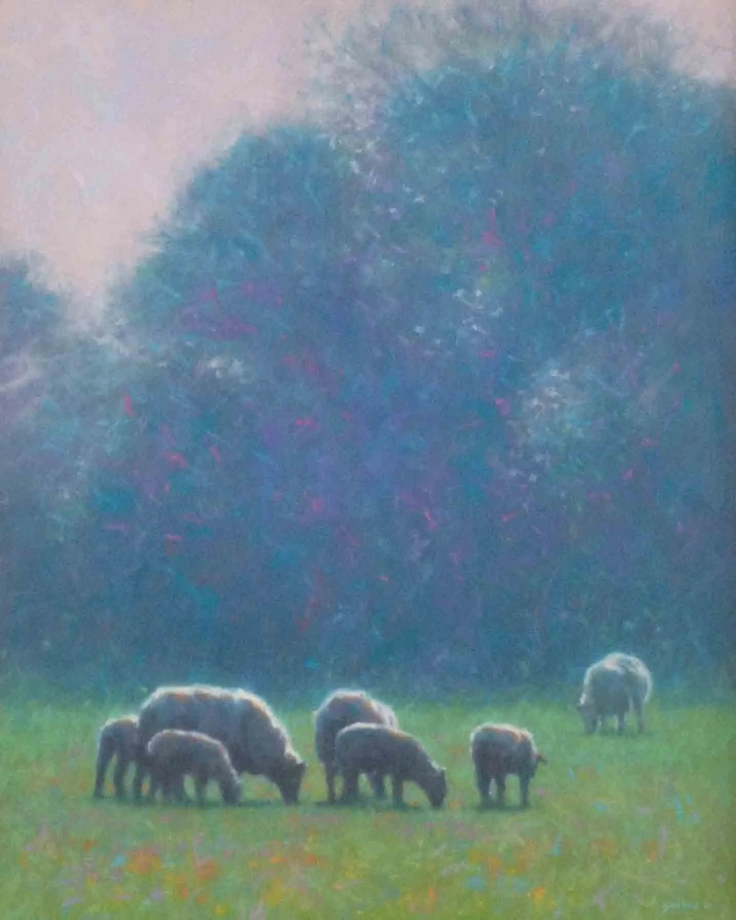 “Haze on the Meadow” Oil on Canvas 20 ins x 16 ins