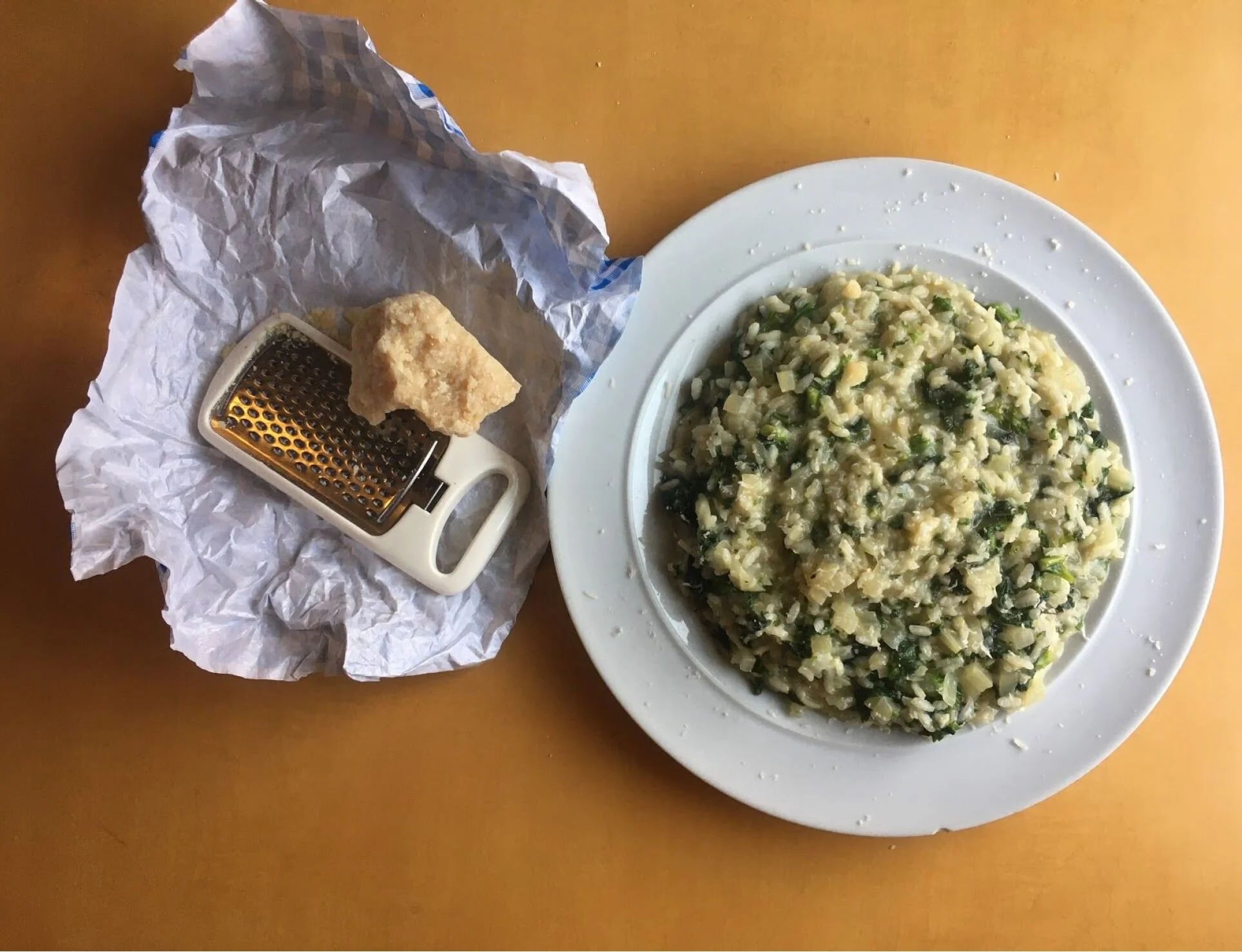 Nettle and Spinach Risotto