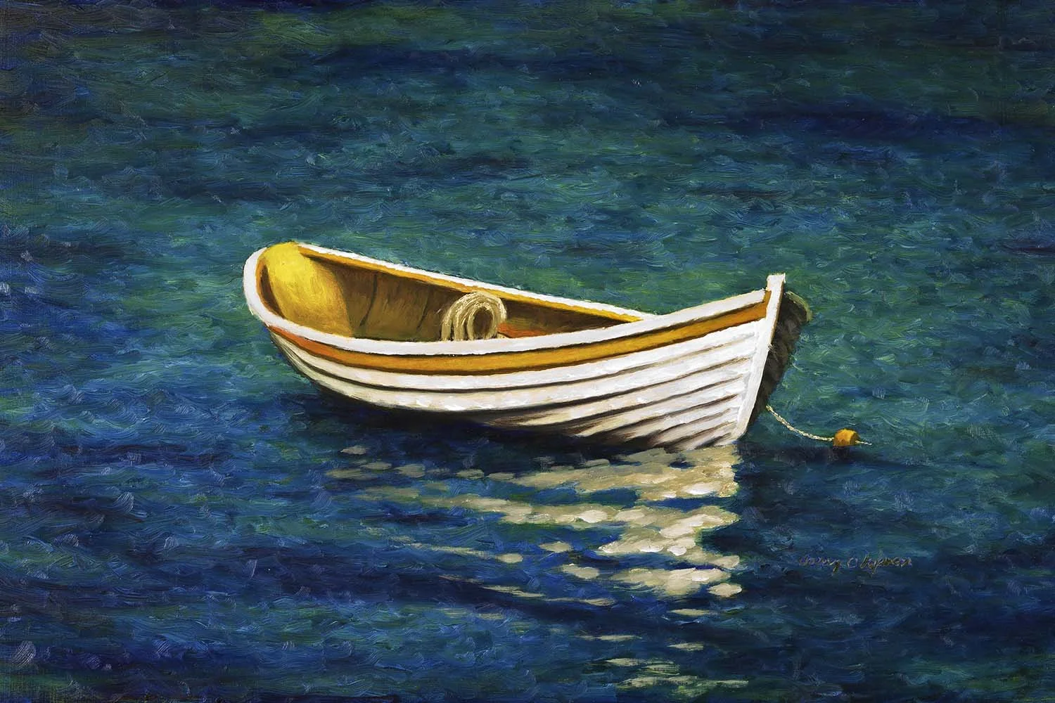 Olofsson 10 X 15 Oil Painting of a Dinghy.jpg