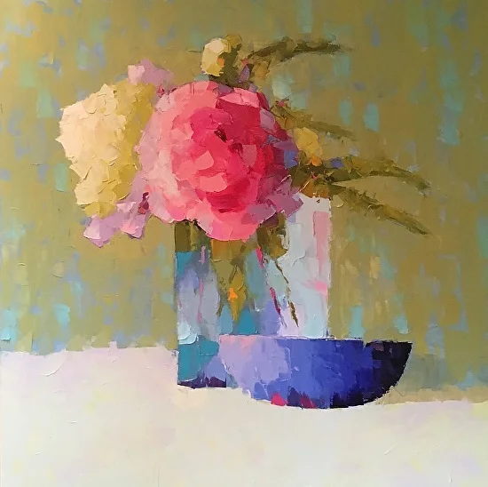 2021 Carol Maguire - Joyful Painting, Still Life in the Studio, in Oil