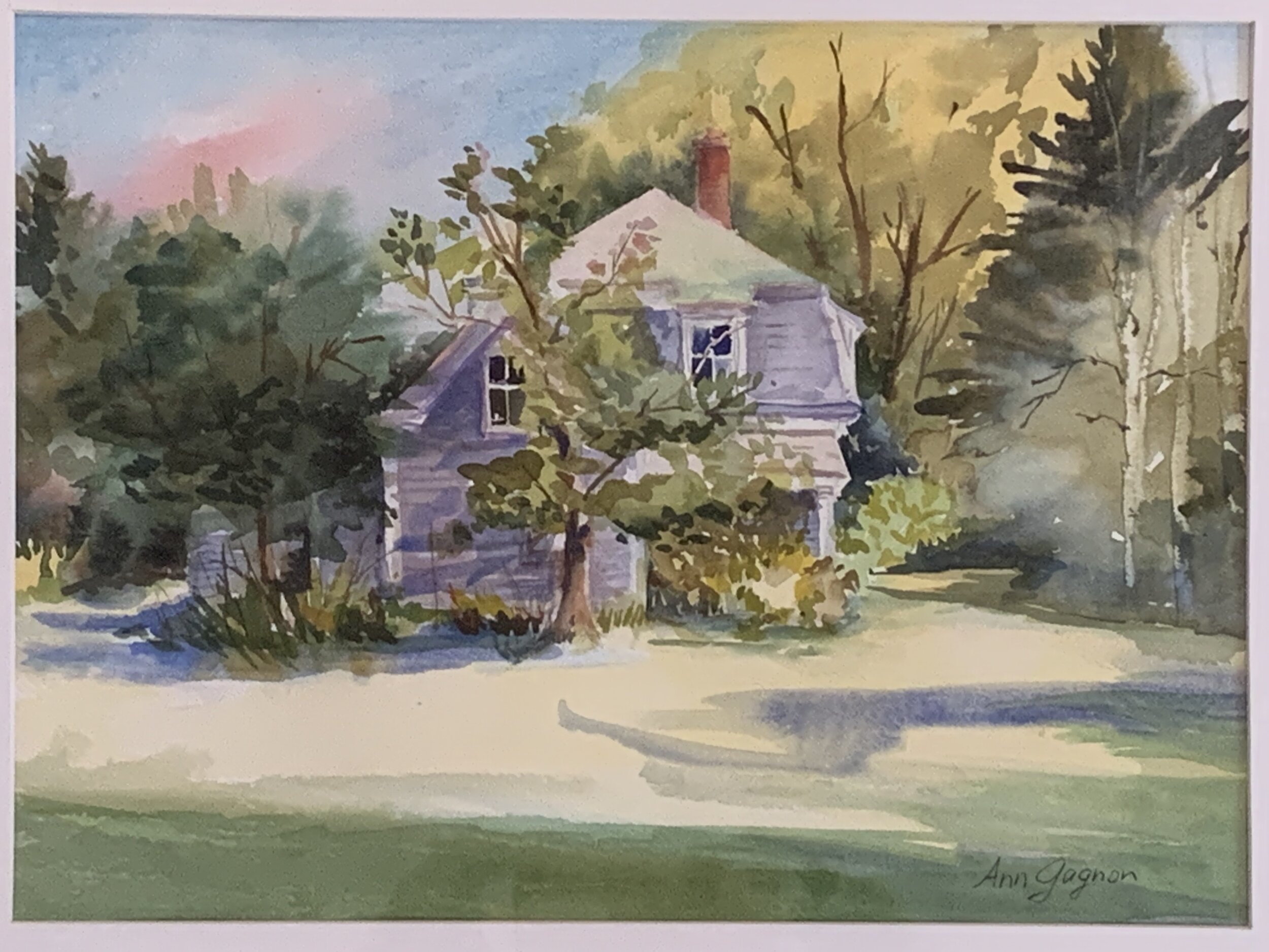 Ann Gagnon "Fuller Farm" Watercolor $425