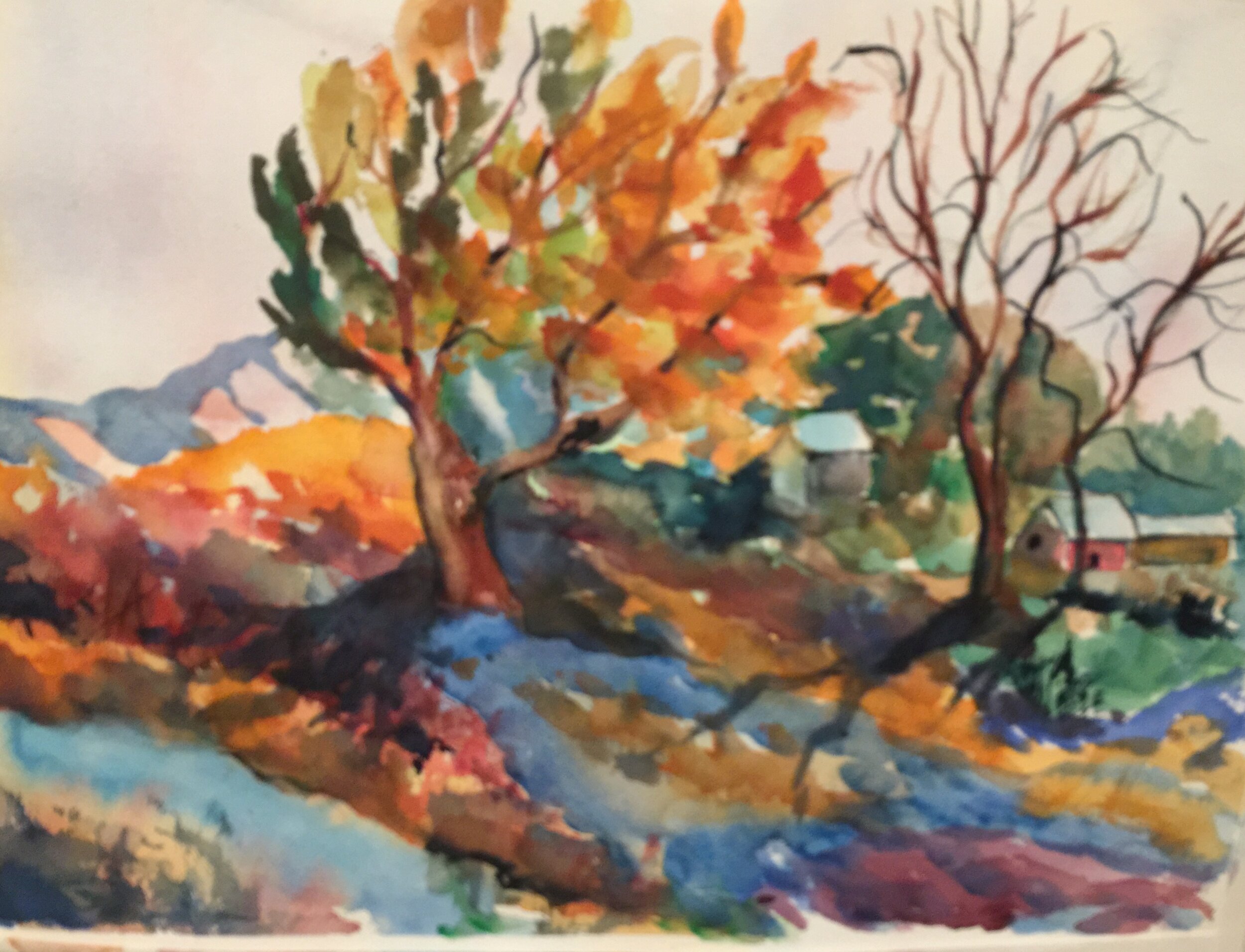 Pat	Steiner	"Autumnal Flair"	Watercolor	$190