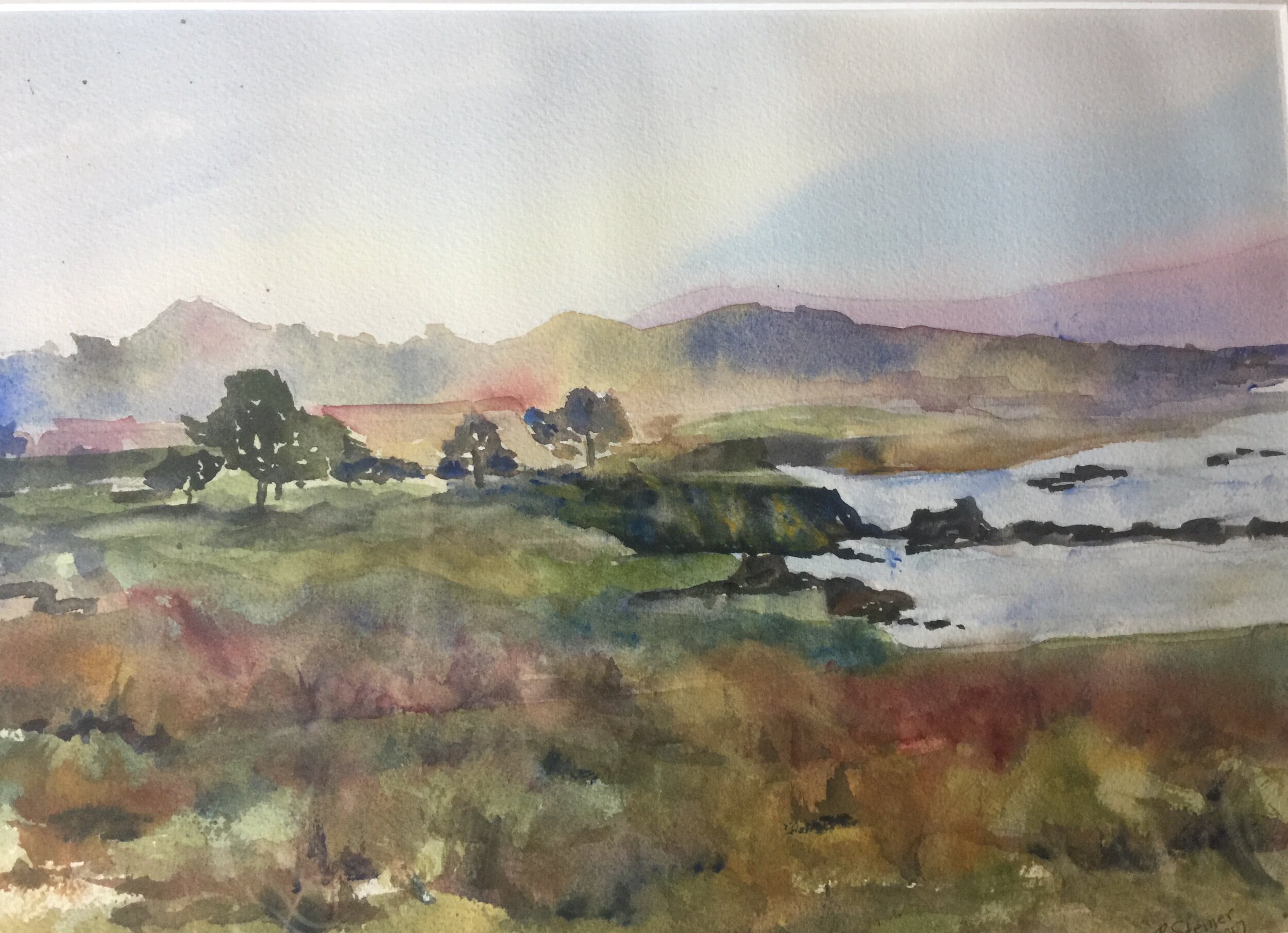 Pat	Steiner	"Clew Bay County Mayo" Watercolor	$195