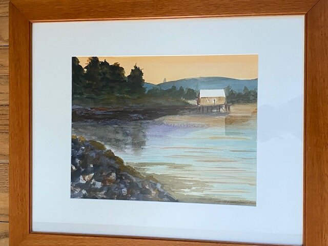 Myron Taylor "Fisherman's Hideaway" Watercolor $450