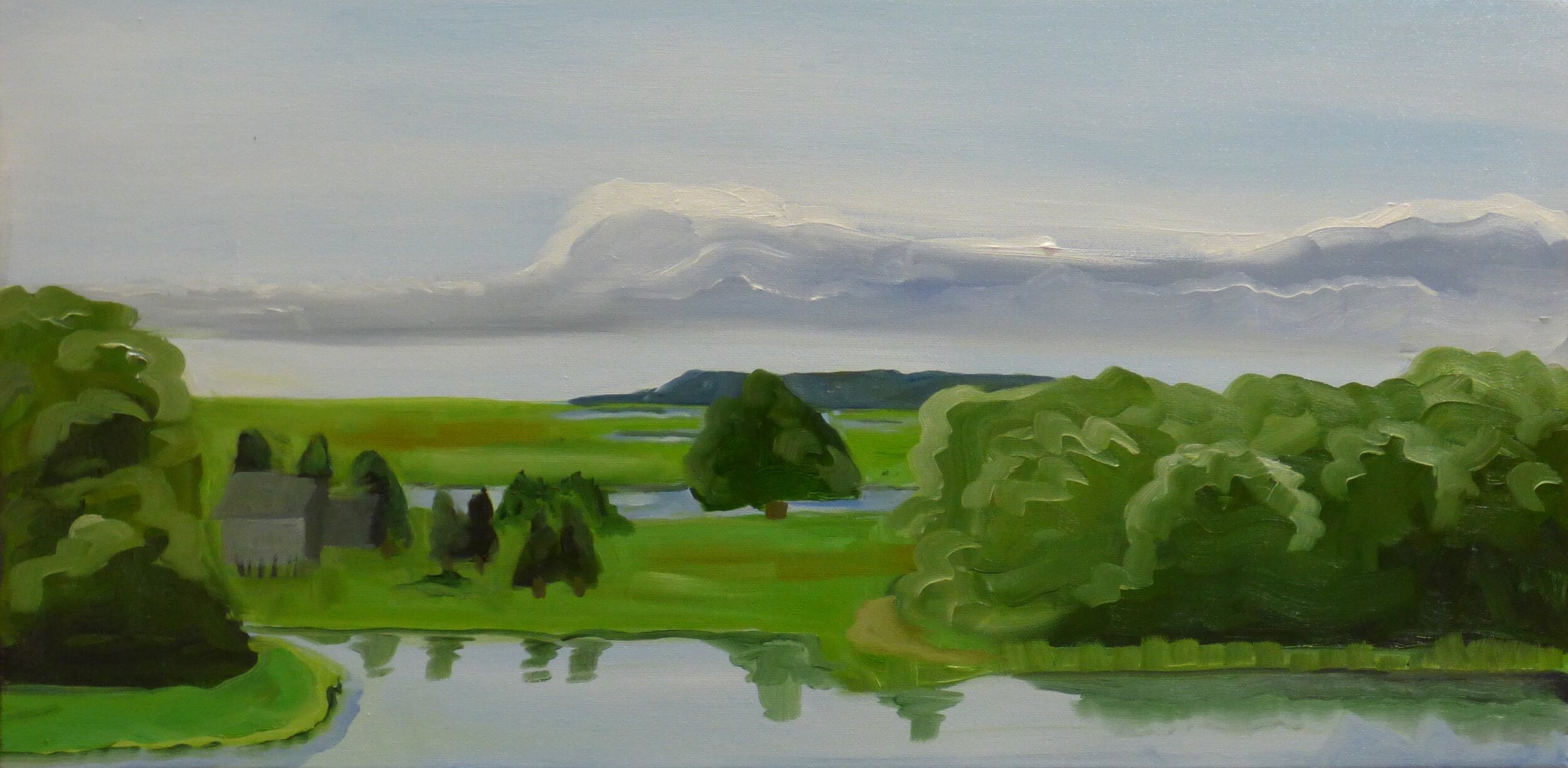 Rebecca  Gmucs "View From Salt Pond" Oil $625