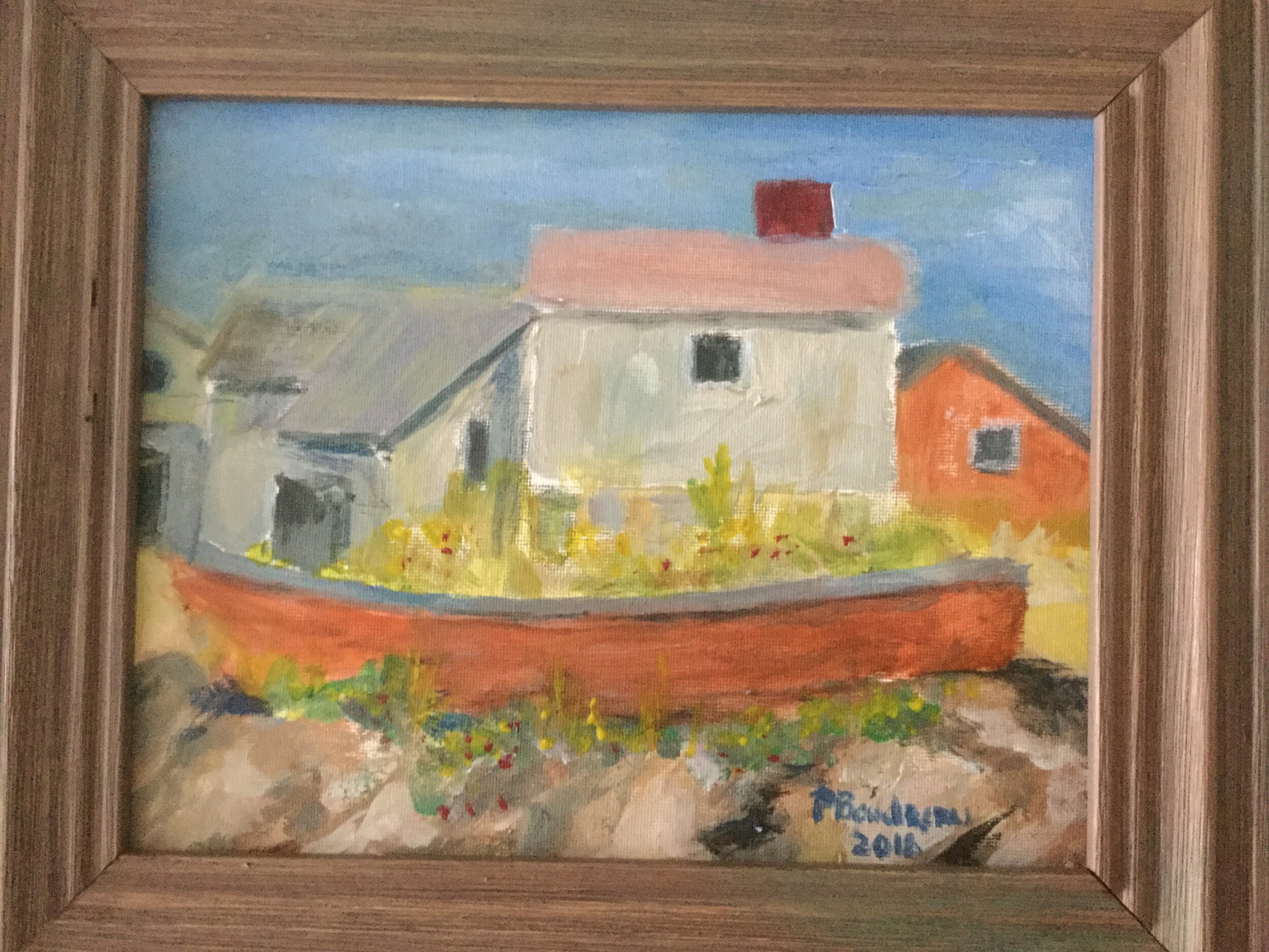 Phyllis  Boudreau  "The Boathouse" Acrylic $135