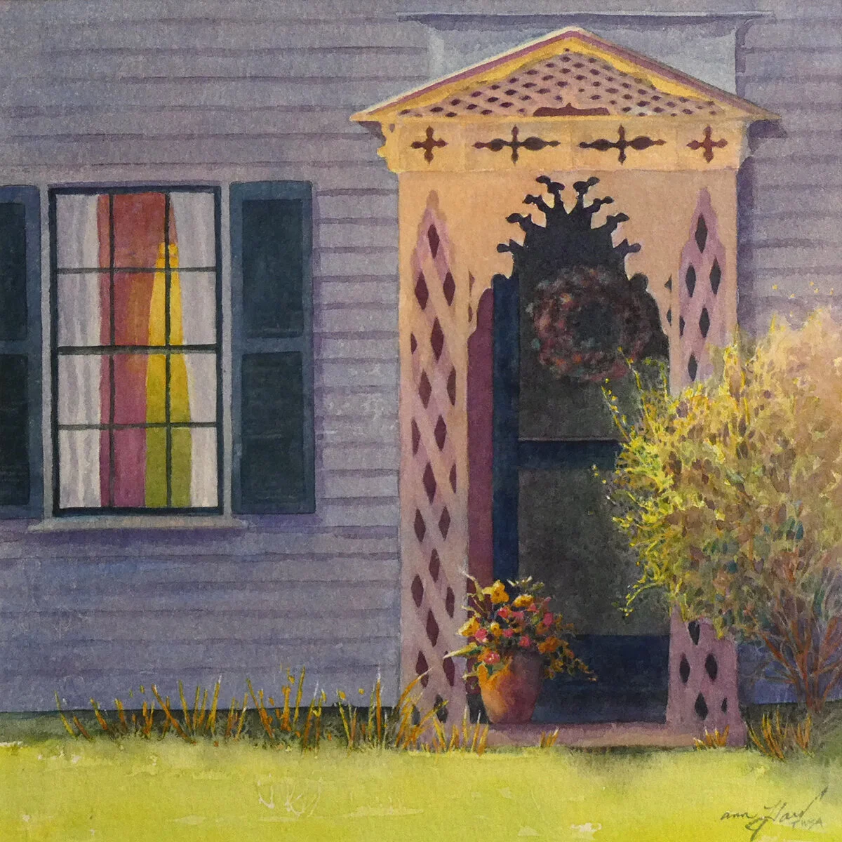 Ann Hart, Watercolor-Chatham Door