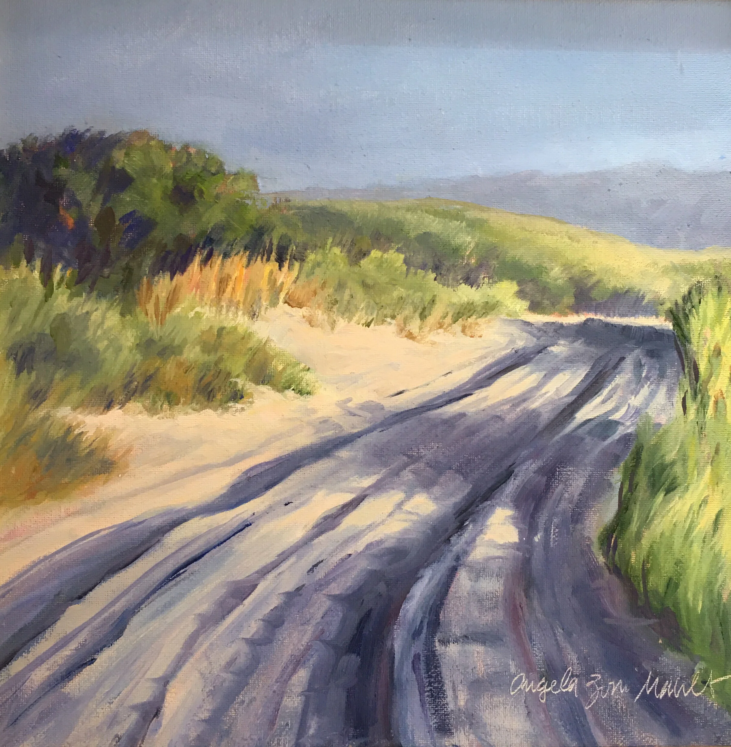 Angela Mault, Oil- To the Beach