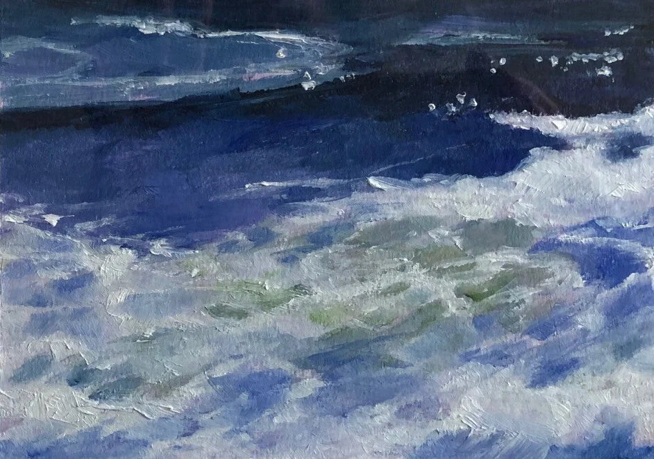 Marian Strangfeld, Oil-Blue Wave