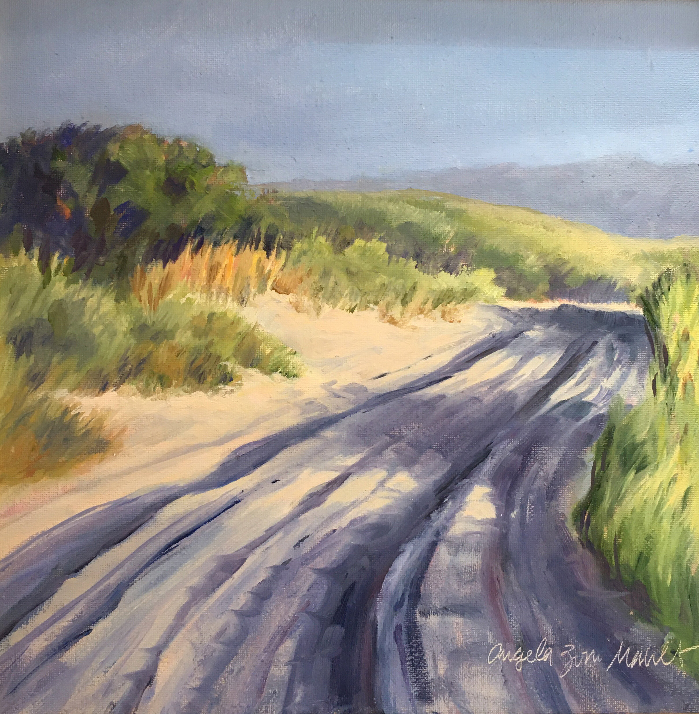 Angela Mault, Oil- To the Beach
