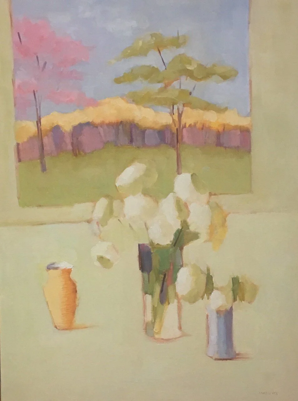 Carol Maguire,Oil-At the Window
