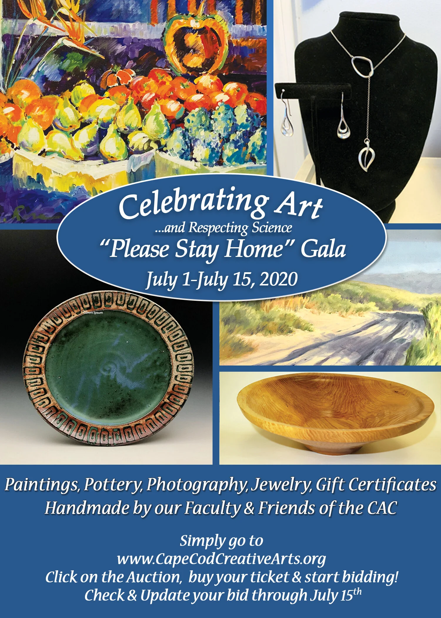 Celebrating Art &amp; Respecting Science "Please Stay Home" Gala