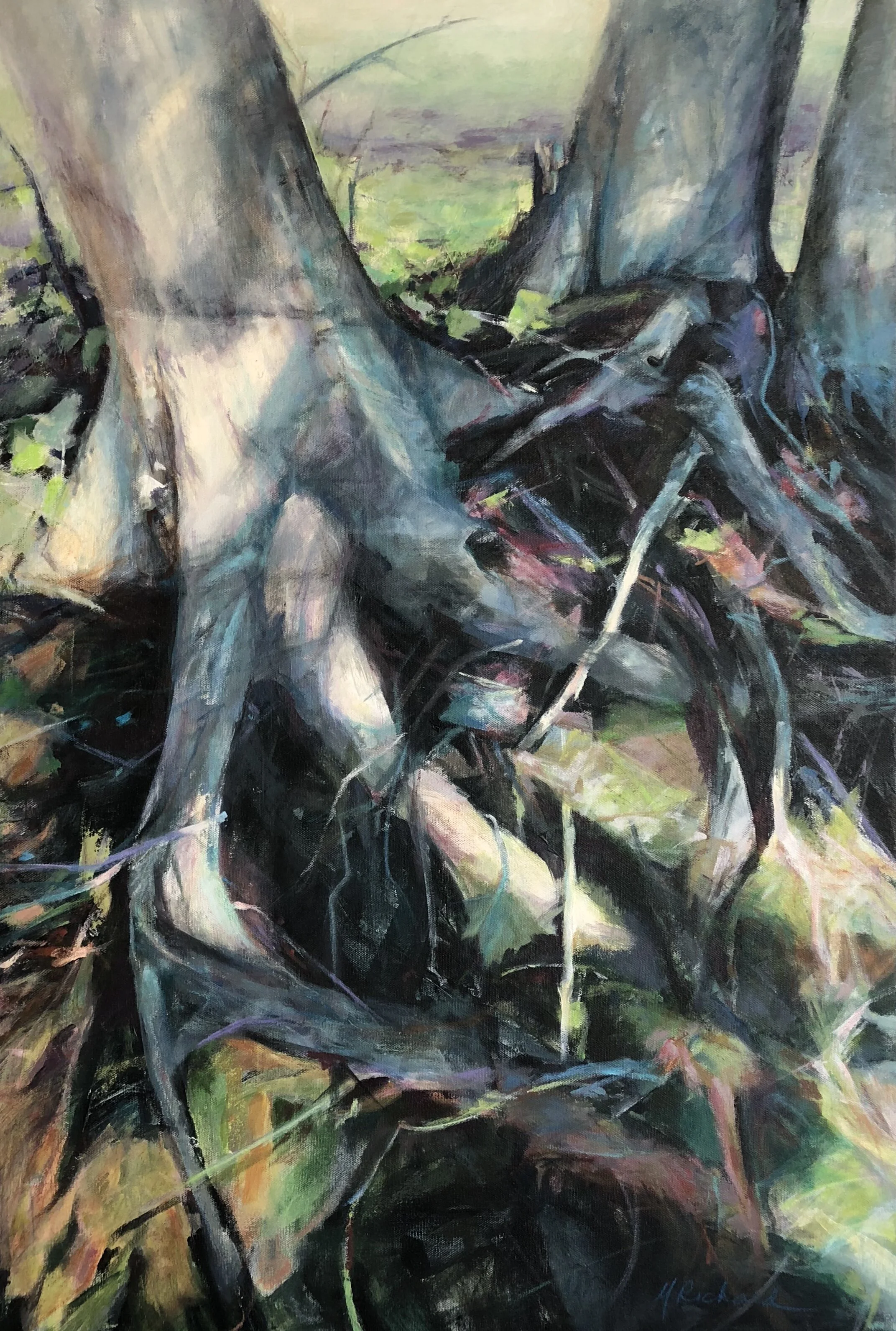 Peggy	Richard	Ascending	Acrylic	 $750 	36”x 24”