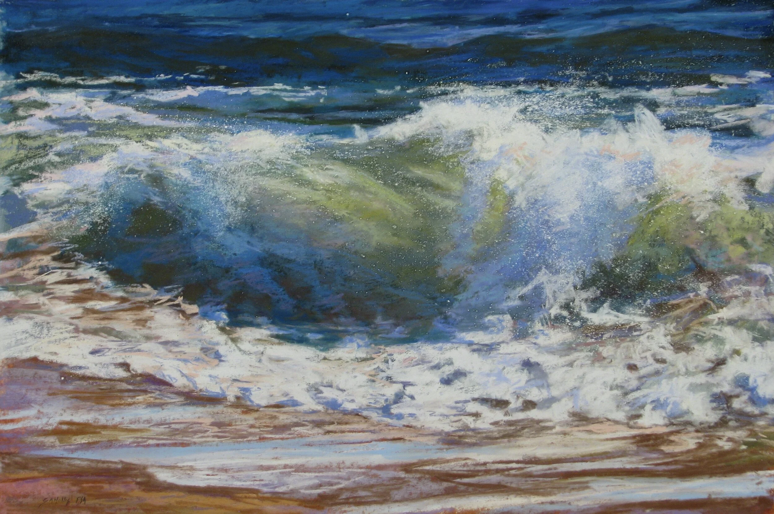 Susan	Hollis	Splash	Pastel	 $1,650 	 25x34 