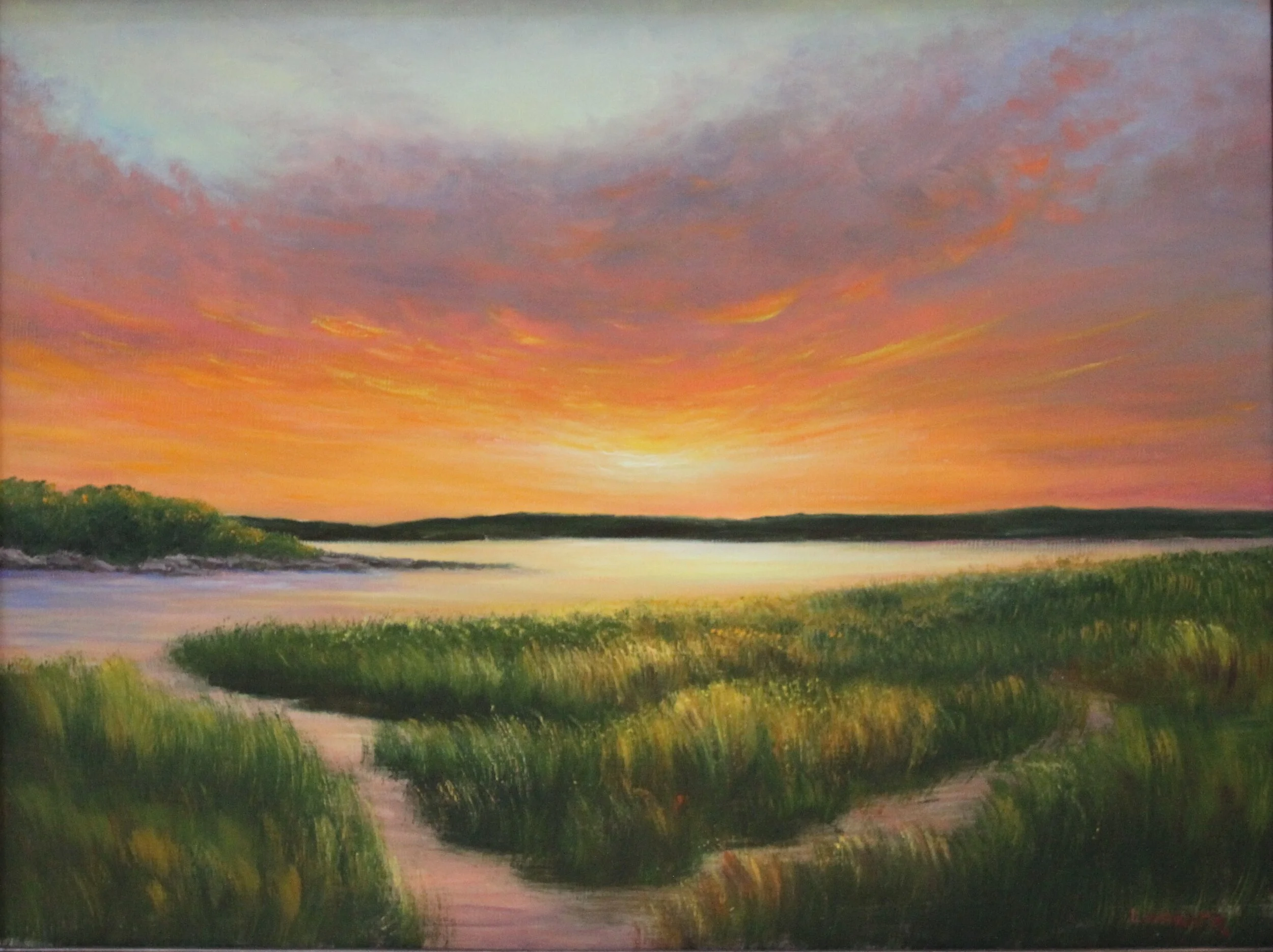 Laurie	Warner	Red Sky at Night...	Oil on stretched canvas	 $1,200 	18 X 24