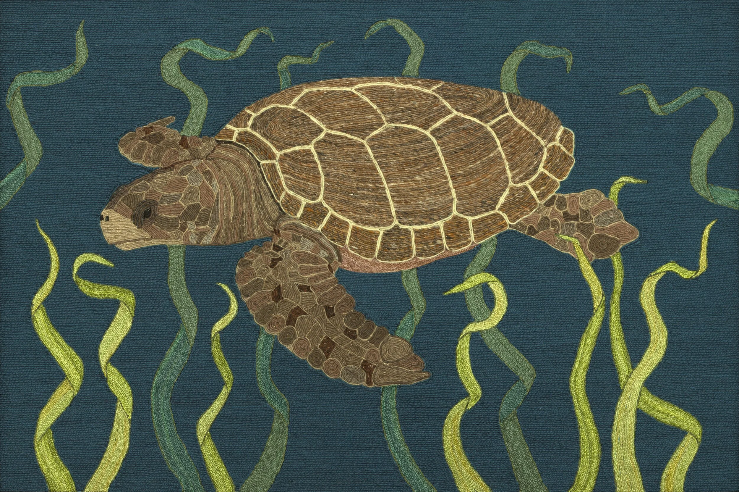 Carol	Fitzsimons	Sea Turtle	Fiber on Canvas Panel	 $1,750 	24" x 36"