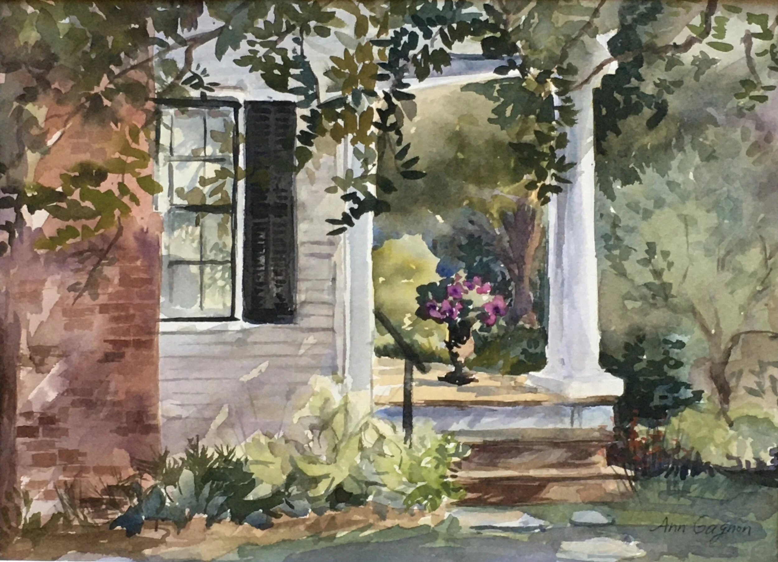 Ann	Gagnon	On the front porch	Watercolor	 $425 	16”x20”