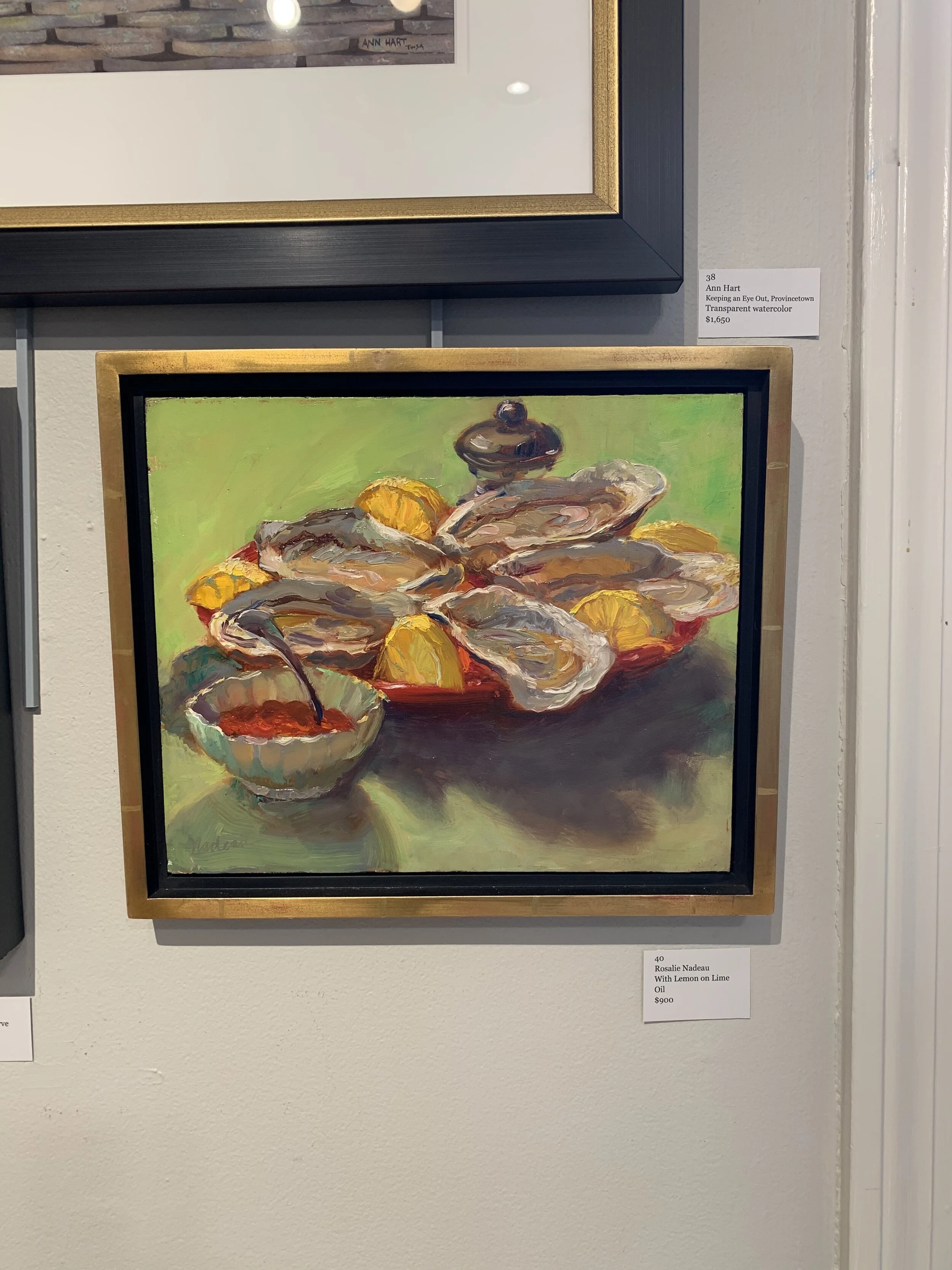 Rosalie	Nadeau	With Lemon on Lime	Oil	 $900 	10 x 12