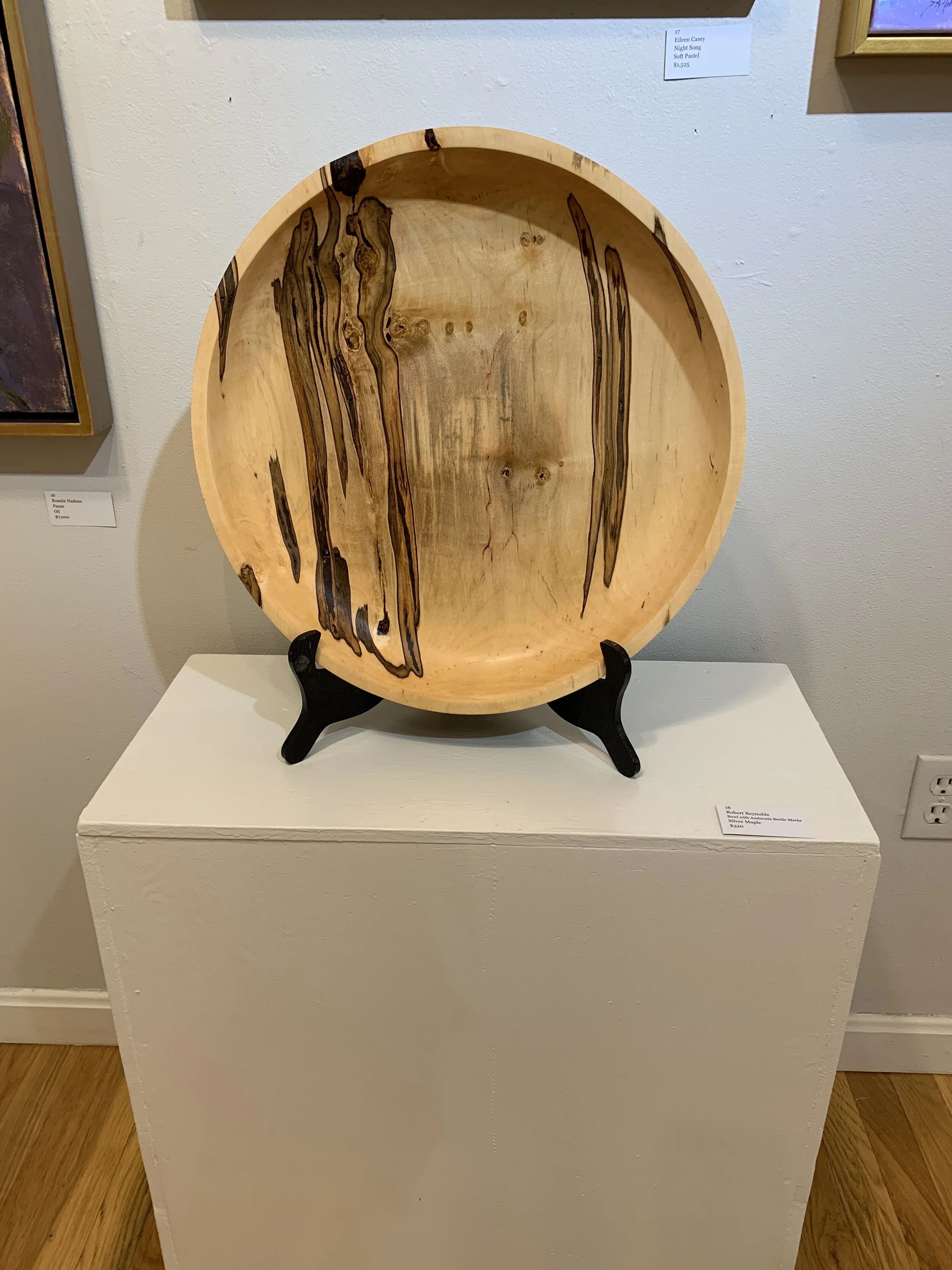 Robert	Reynolds	Bowl with Ambrosia Beetle Marks	Silver Maple 	 $320 	17"