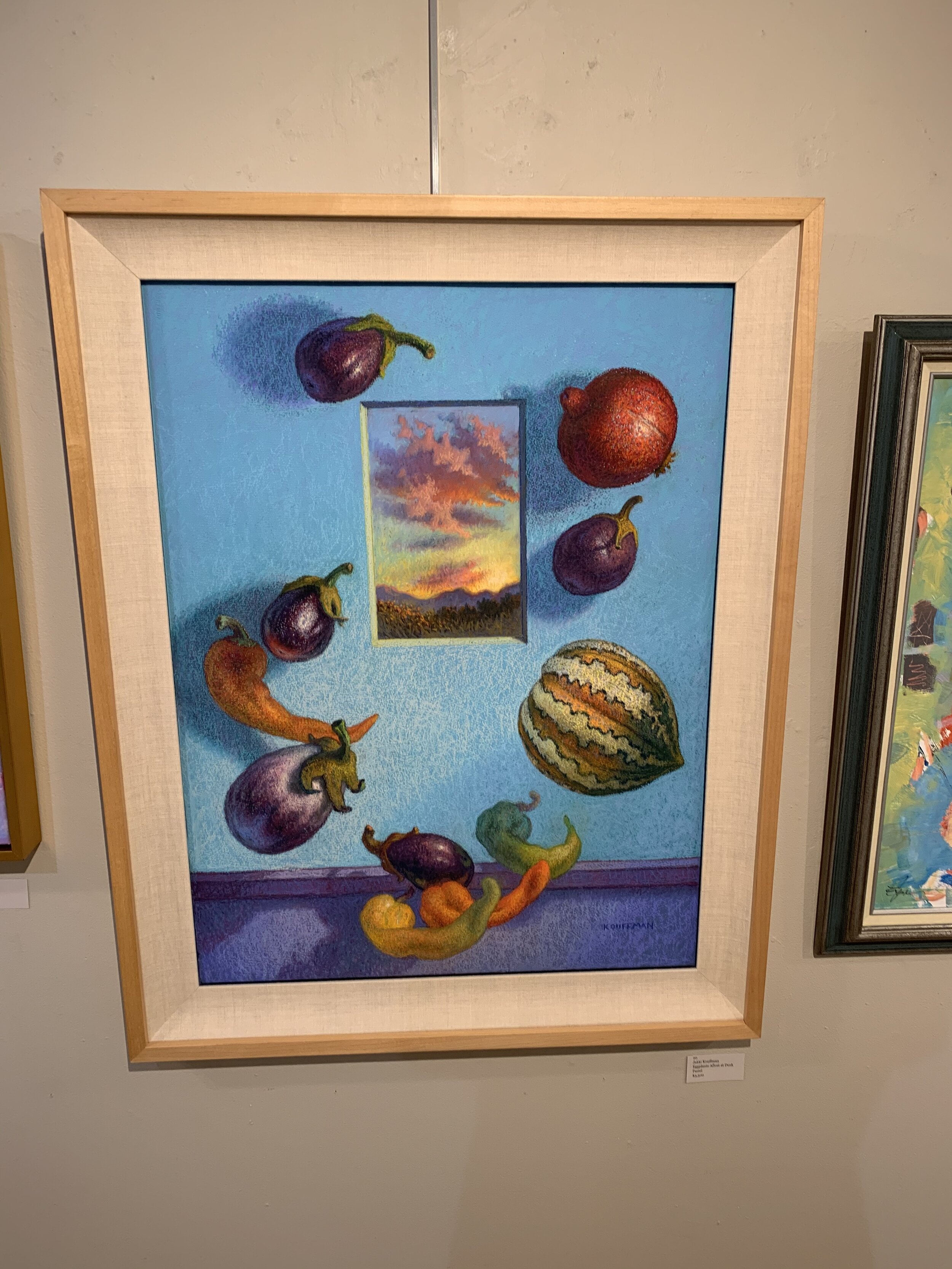 Jakki	Kouffman	Eggplants Afloat at Dusk	Pastel	 $3,500 