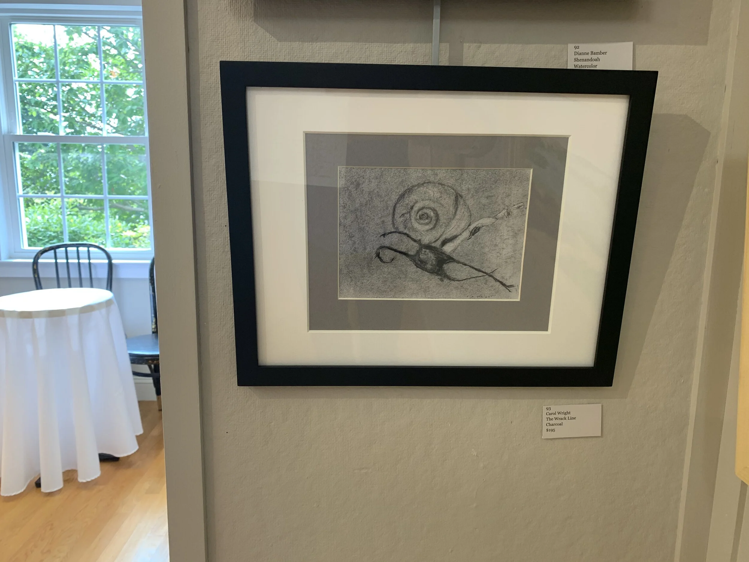 Carol	Wright	The Wrack Line	Charcoal	 $195 	15 x 12