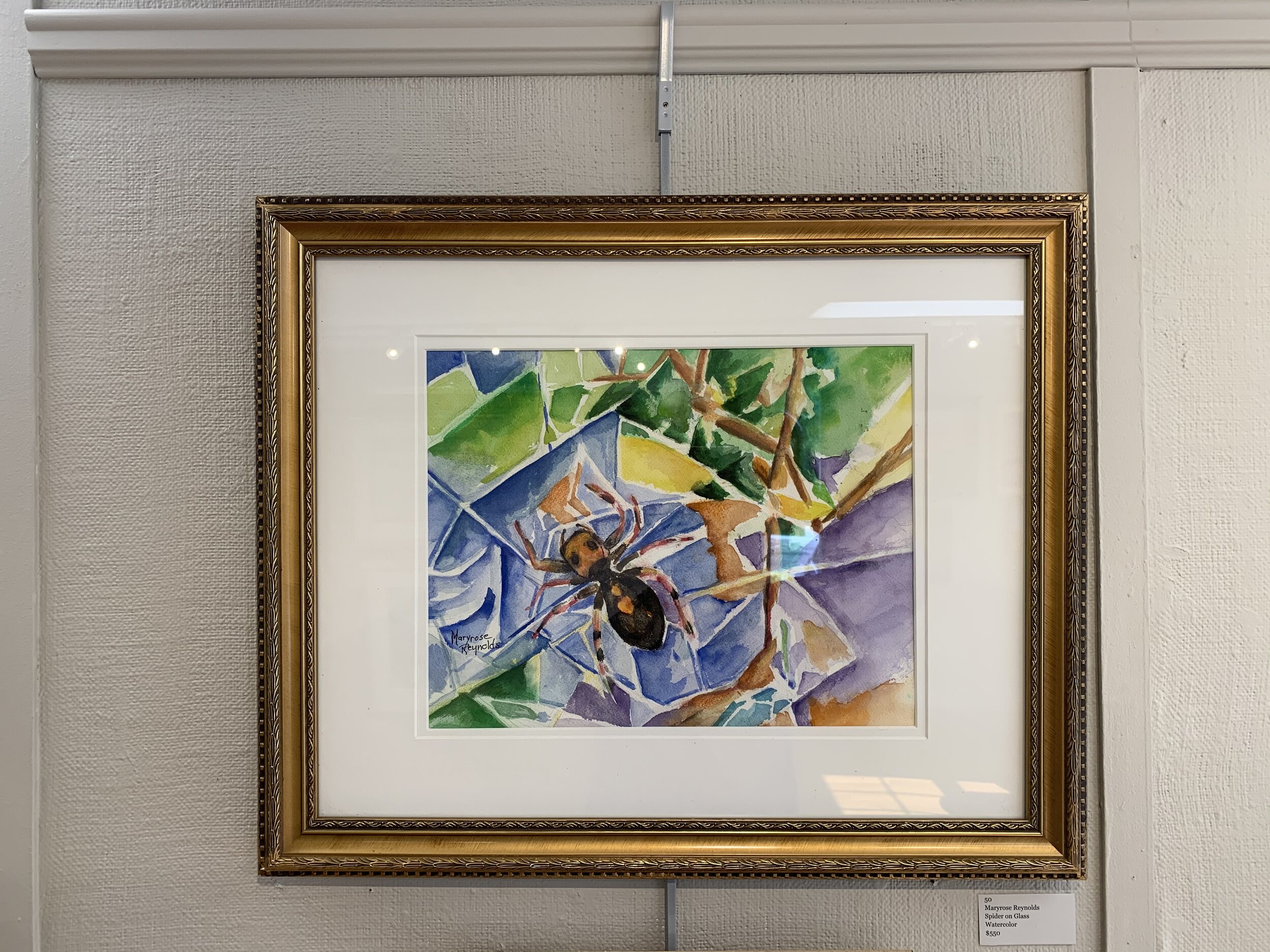 Maryrose	Reynolds	Spider on Glass	Watercolor	 $550 