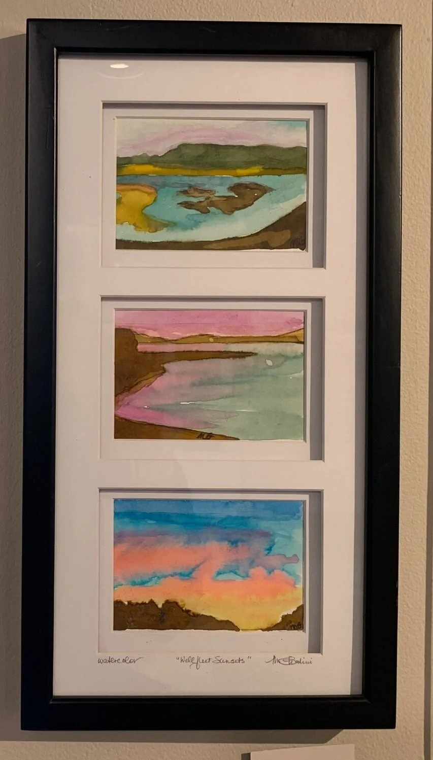 Maura	Ghedini	Wellfleet Sunset	Watercolor	 $400 