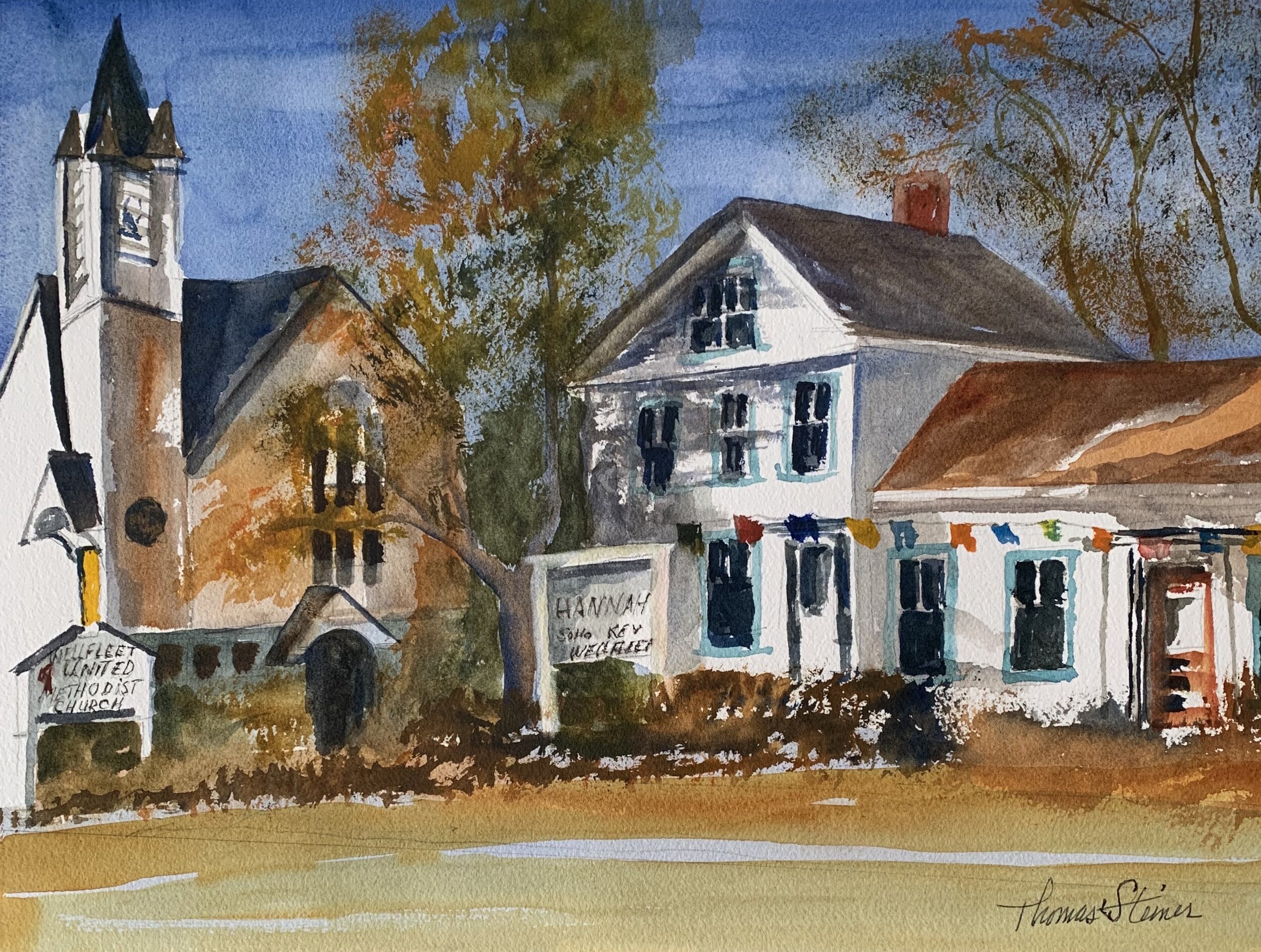 Thomas	Steiner	Main Street Wellfleet	Watercolor	 $300 