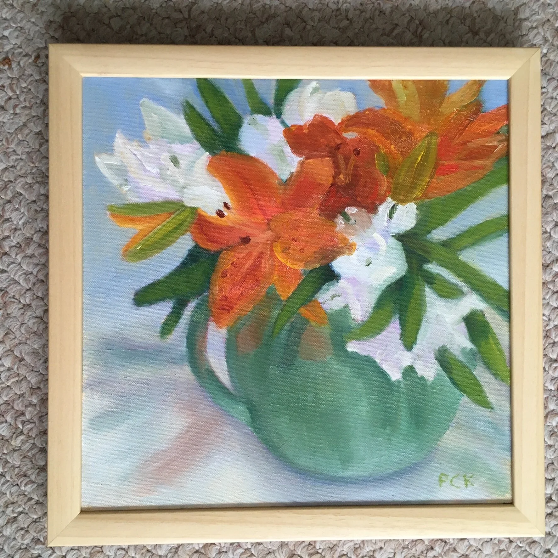 Pamela	Kielhack	Orange and White	Oil	 $300 