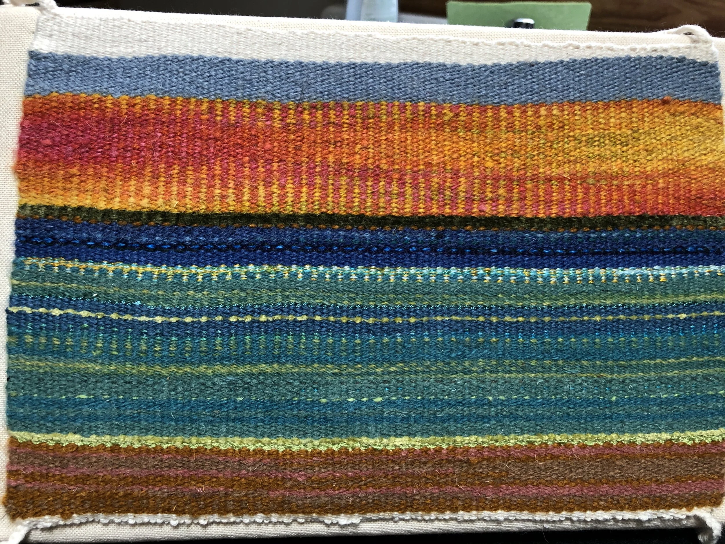 Helene	Stracco	Sailor’s Delight	Handwoven tapestry hand dyed yarns	 $375 