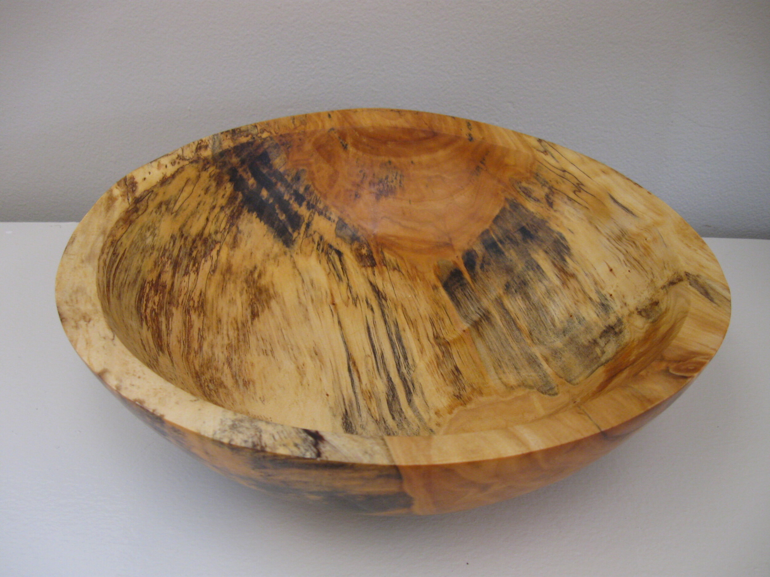 Robert	Reynolds	Maple Bowl with Spalting	12" diameter	 $100 