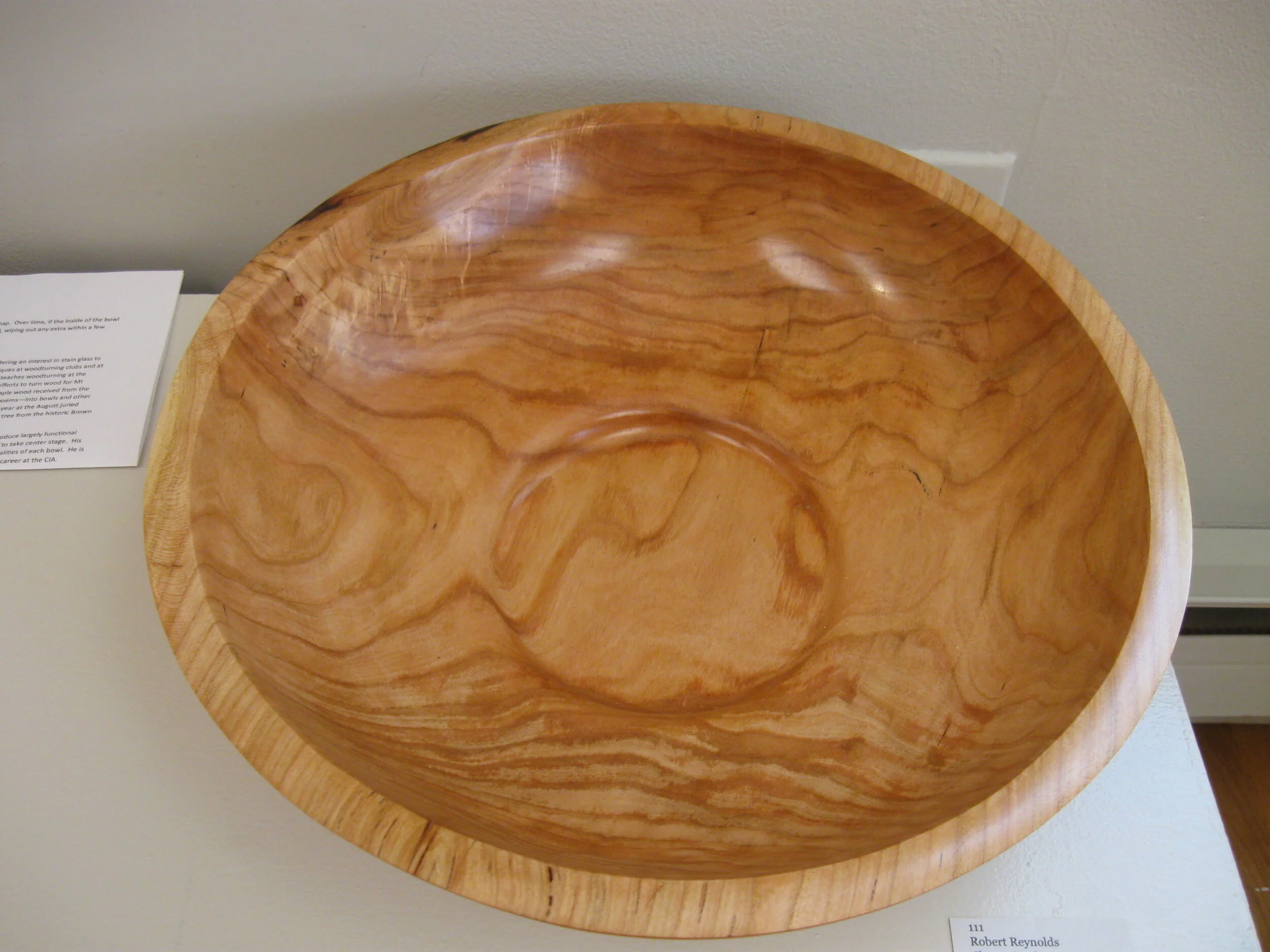 Robert	Reynolds	Cherry Bowl	15" diameter	 $160 