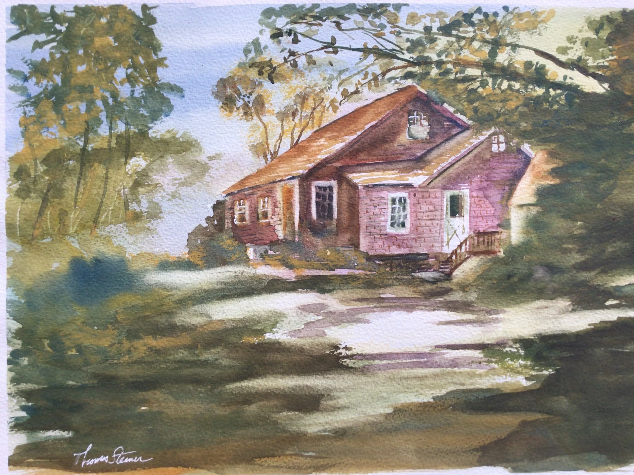 Tom	Steiner	The Paul Dyer House	Watercolor	 $250 