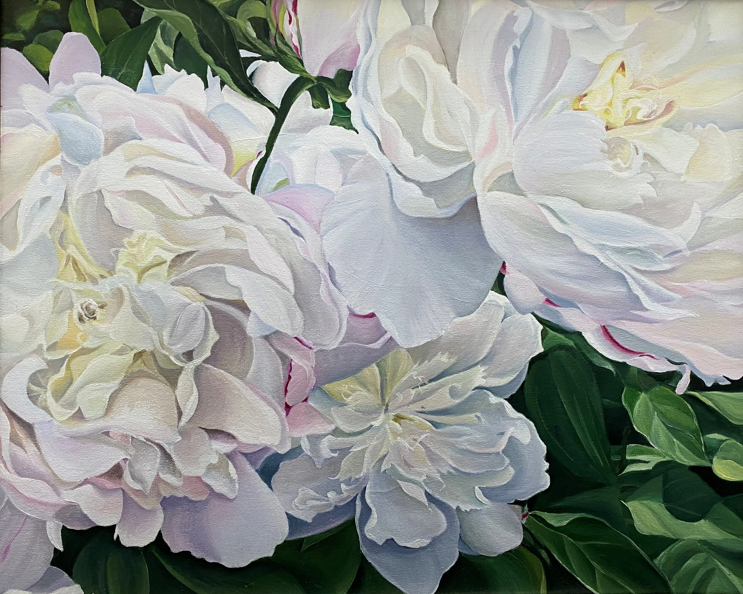 Karen	Shortsleeve	White Peonies	Oil	 $1,000 