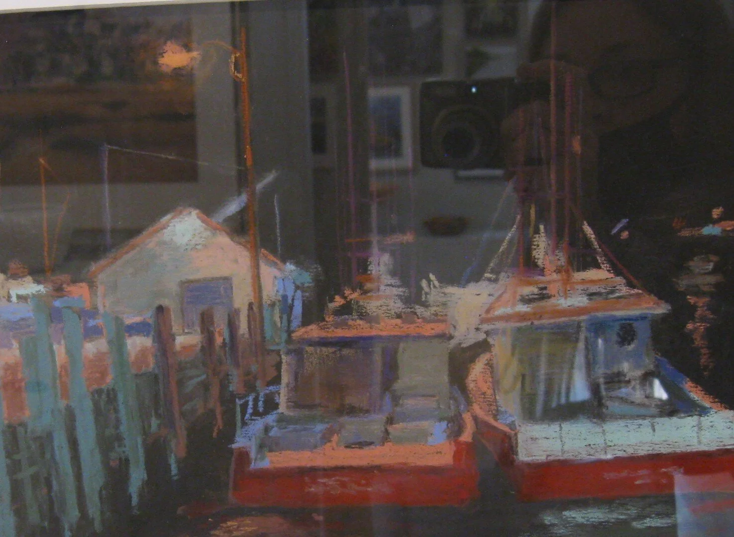 Kate	Laing	Fall Point Wharf	Pastel	 $400 