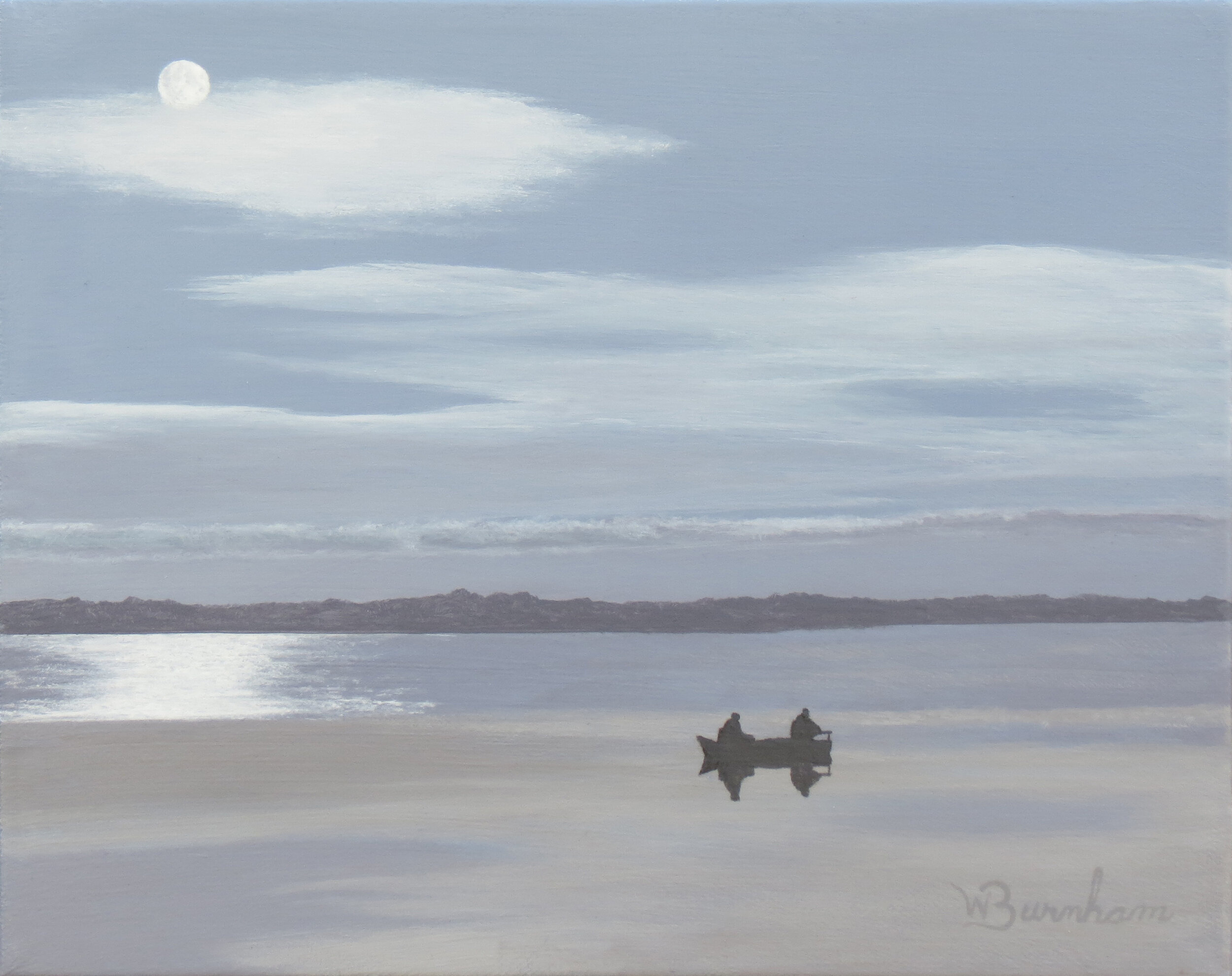 Acrylic 2nd place   William Burnham: Evening Expedition 
