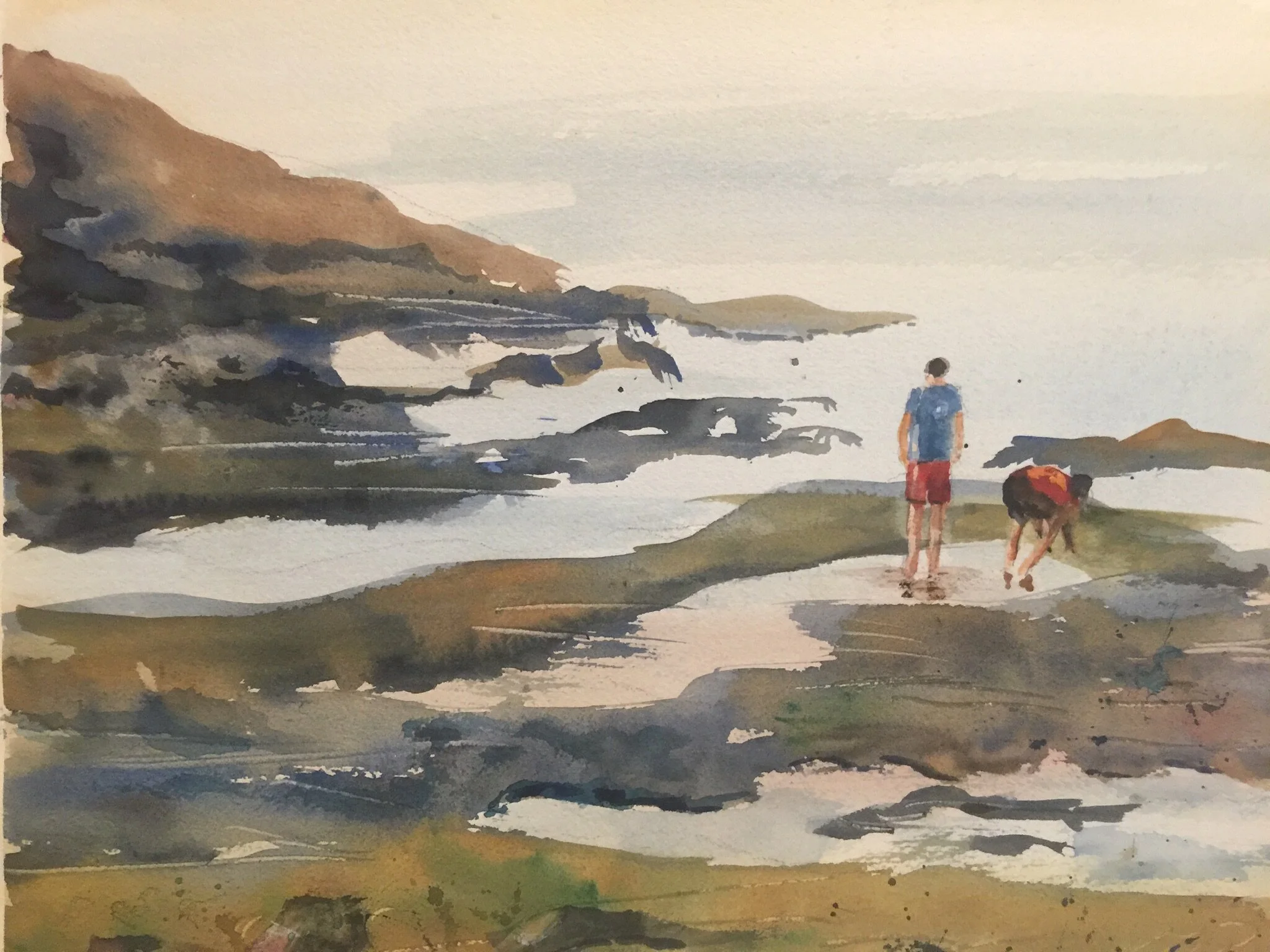 Watercolor 2nd place  Patricia Steiner- Tidal Pools 