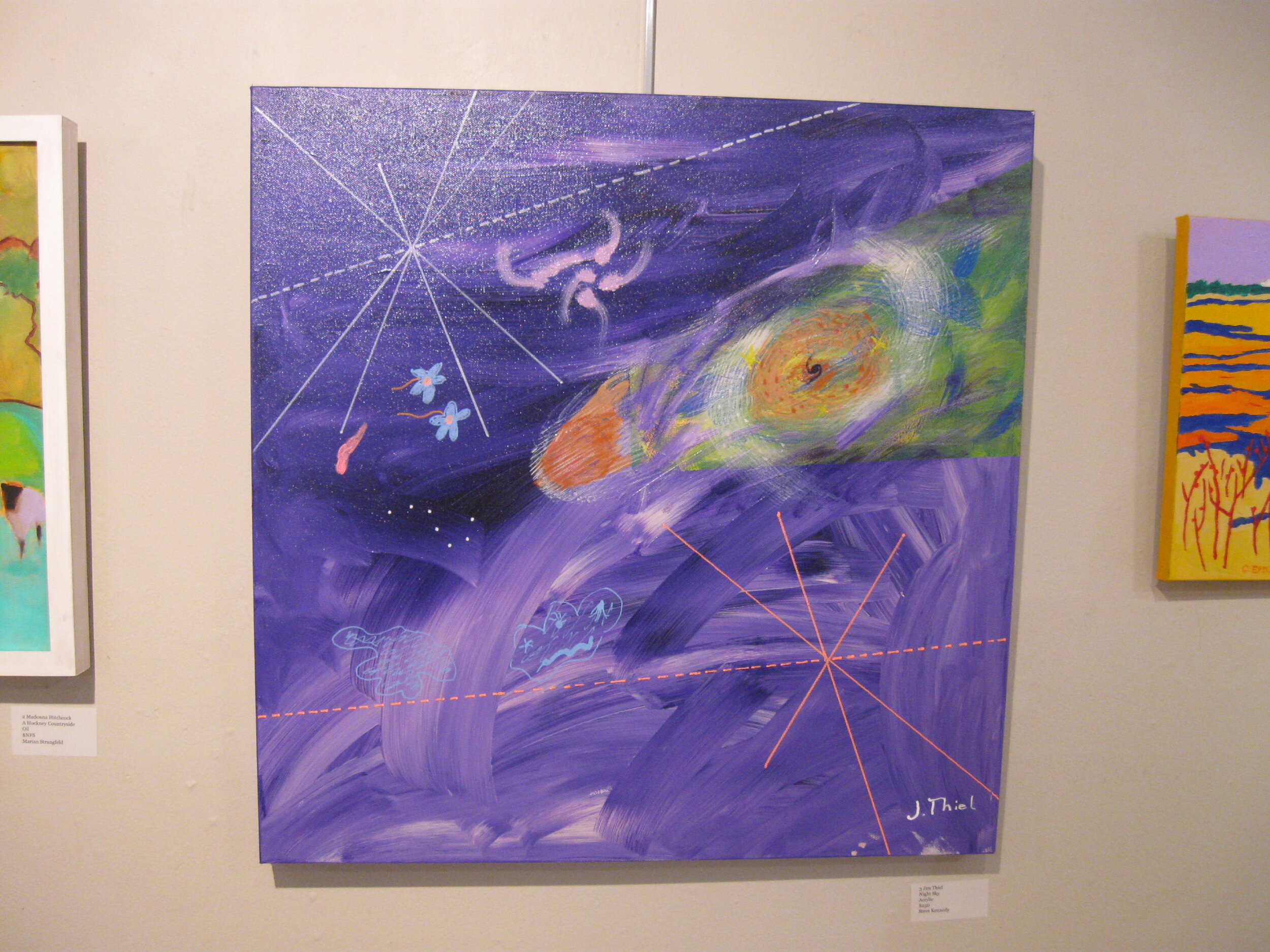 #3 Jim	Thiel	Night Sky	Acrylic	 $250 	Steve Kennedy