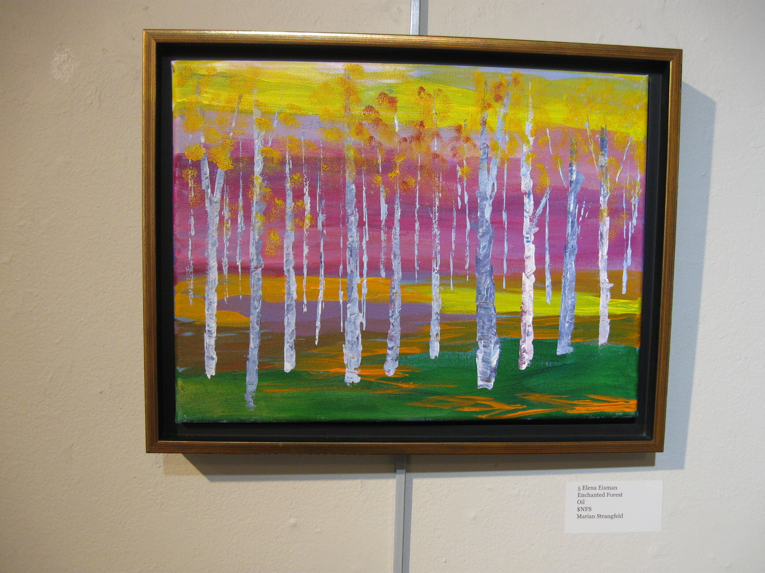 #5 Elena	Eisman	Enchanted Forest	Oil	 $- 	Marian Strangfeld