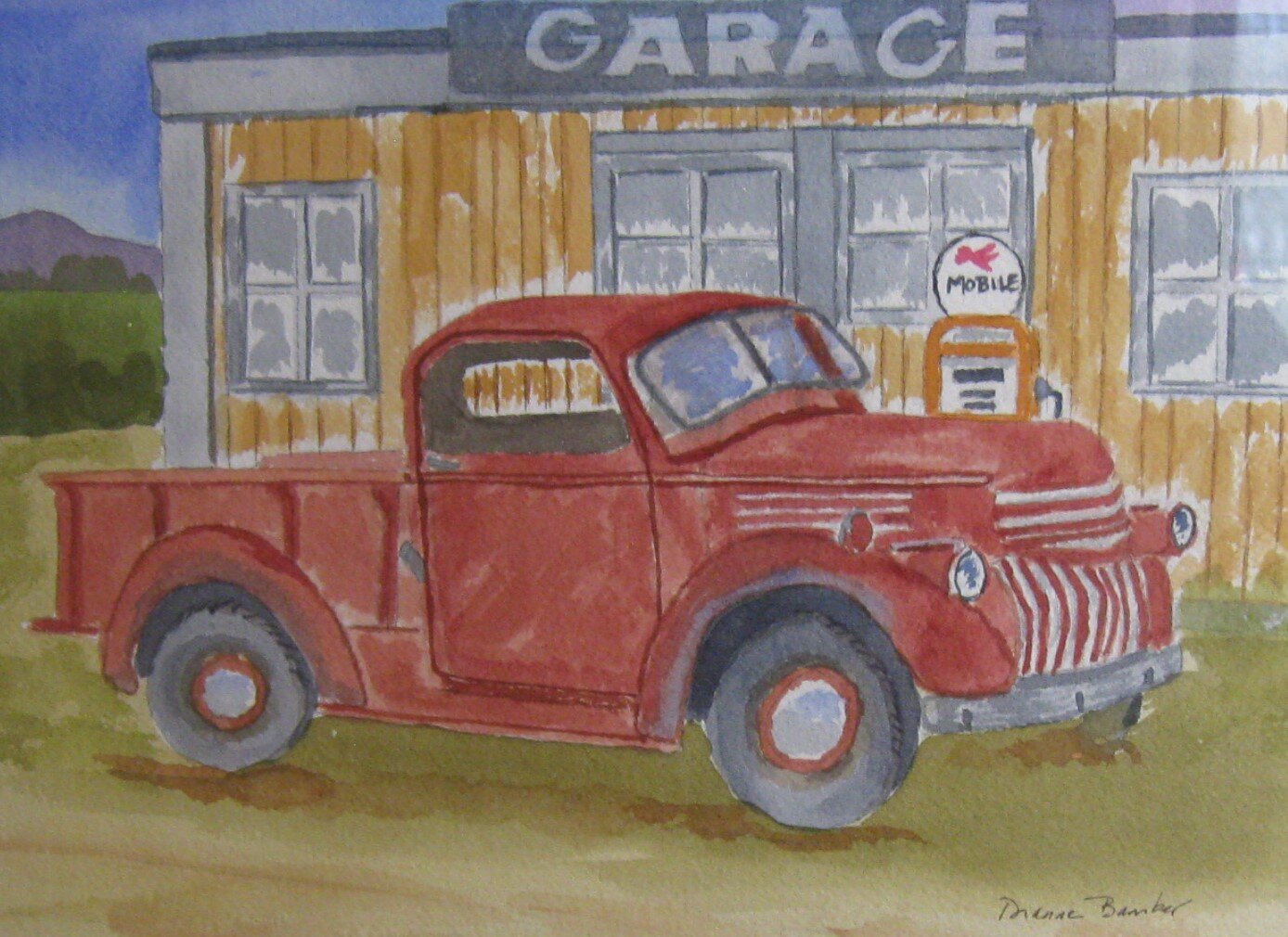 #51 Dianne	Bamber	Tune up Time	Watercolor	 $200 	Robert Mesrop