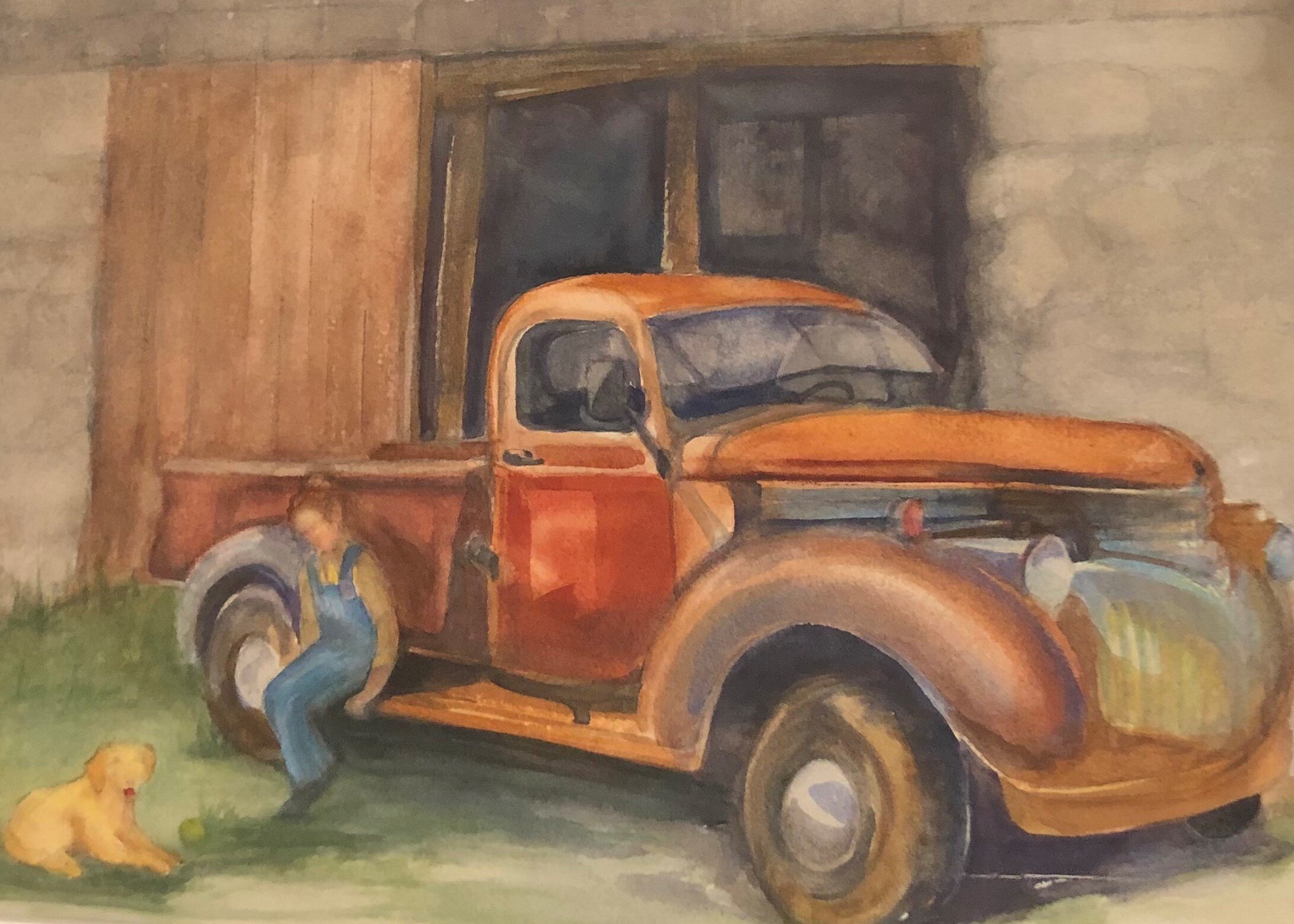 #58 Susan	Maguire	Big Old Truck	Watercolor	 $300 	Robert Mesrop